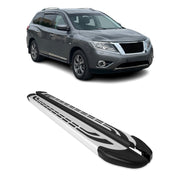 Side Step Nerf Bars Running Board for Nissan Pathfinder 2013-2020 Aluminium Gray