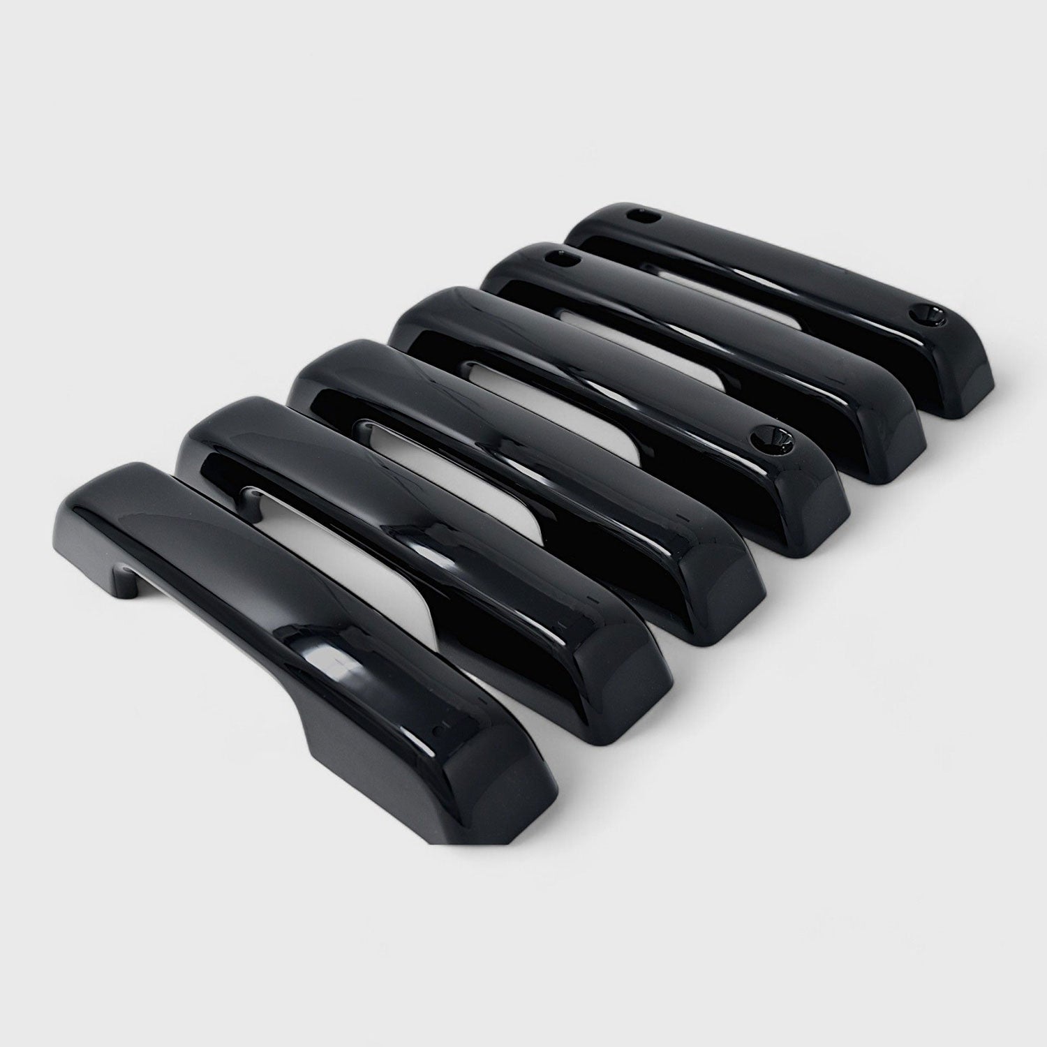 2023-2024 Ford F-250/350/450/550 Door Handle Cover Gloss Black 6Pcs ABS Plastic