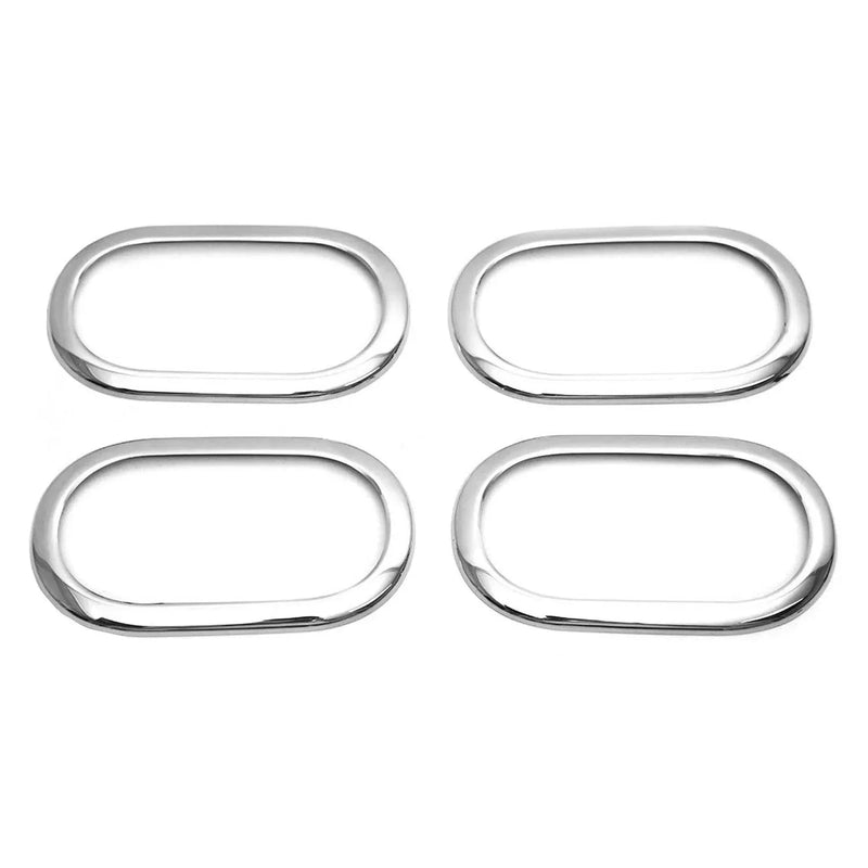 Car Door Handle Cover Protector for Smart Forfour 2014-2019 Steel Chrome 4 Pcs - OMAC USA