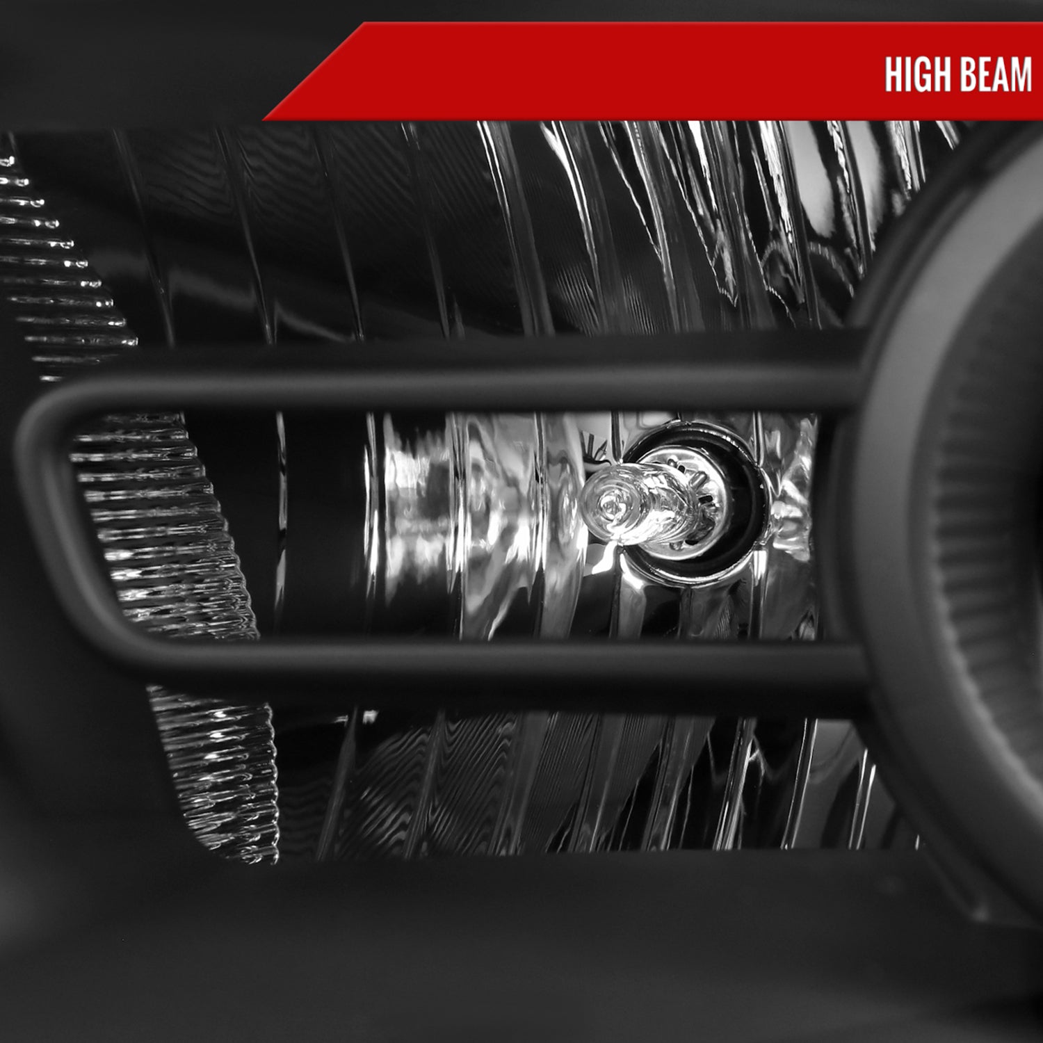 2013-2018 RAM 1500 2500 3500 LED Bar Signal Projector Headlights Black