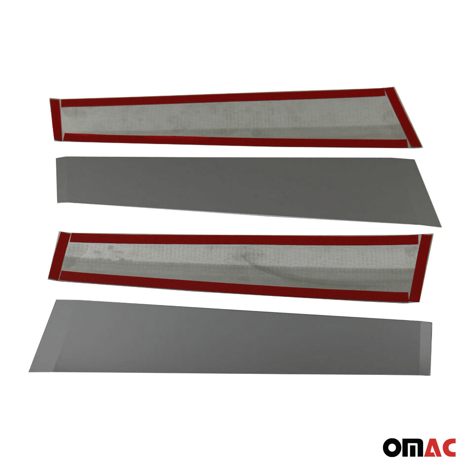 2018-2022 Toyota C-HR Window B Pillar Posts Door Trim Cover Stainless Steel Dark 4x