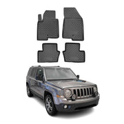 2007-2017 Jeep Patriot Floor Mats Liners Full Set All Weather Black
