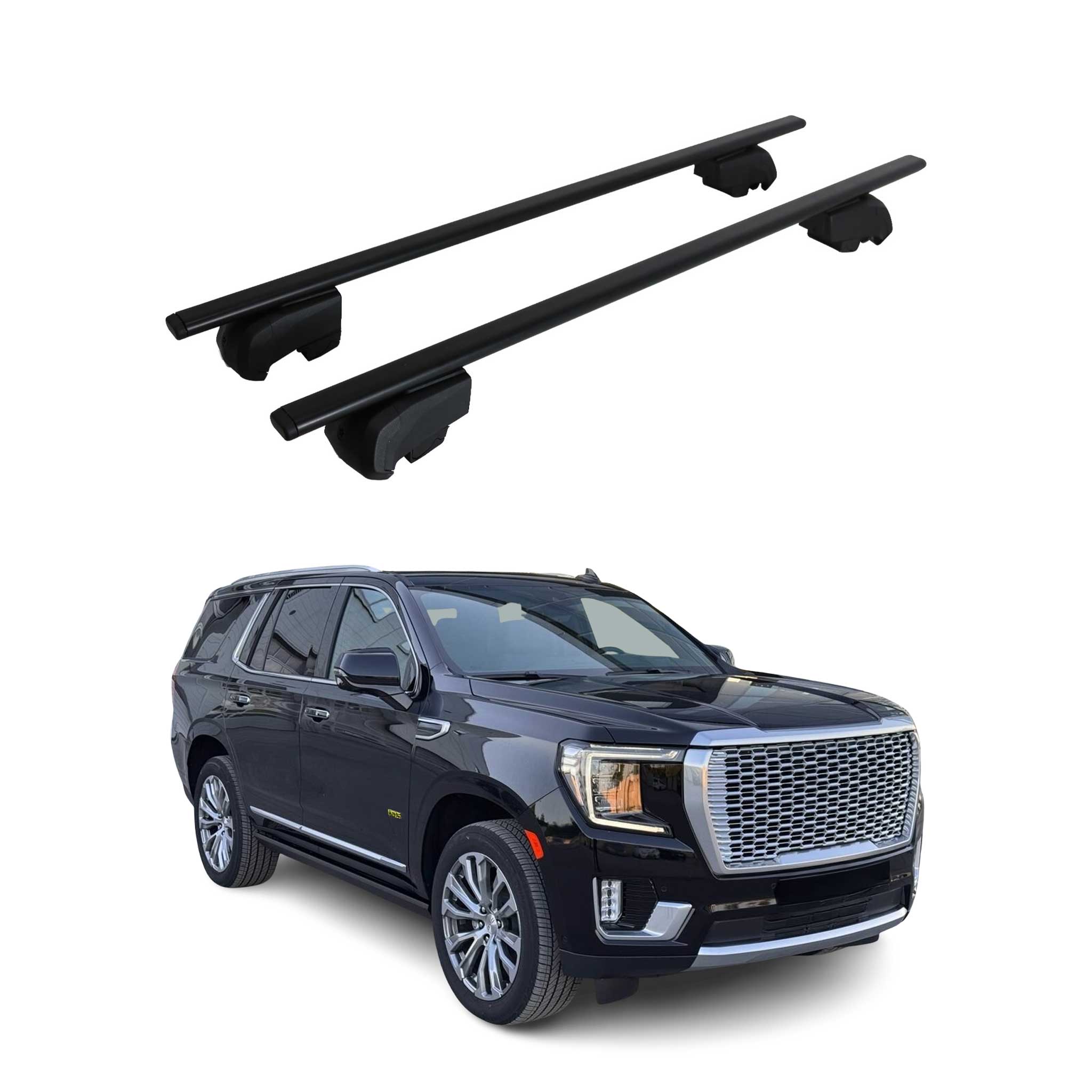 2021-2025 GMC Yukon Roof Rack Cross Bars Black