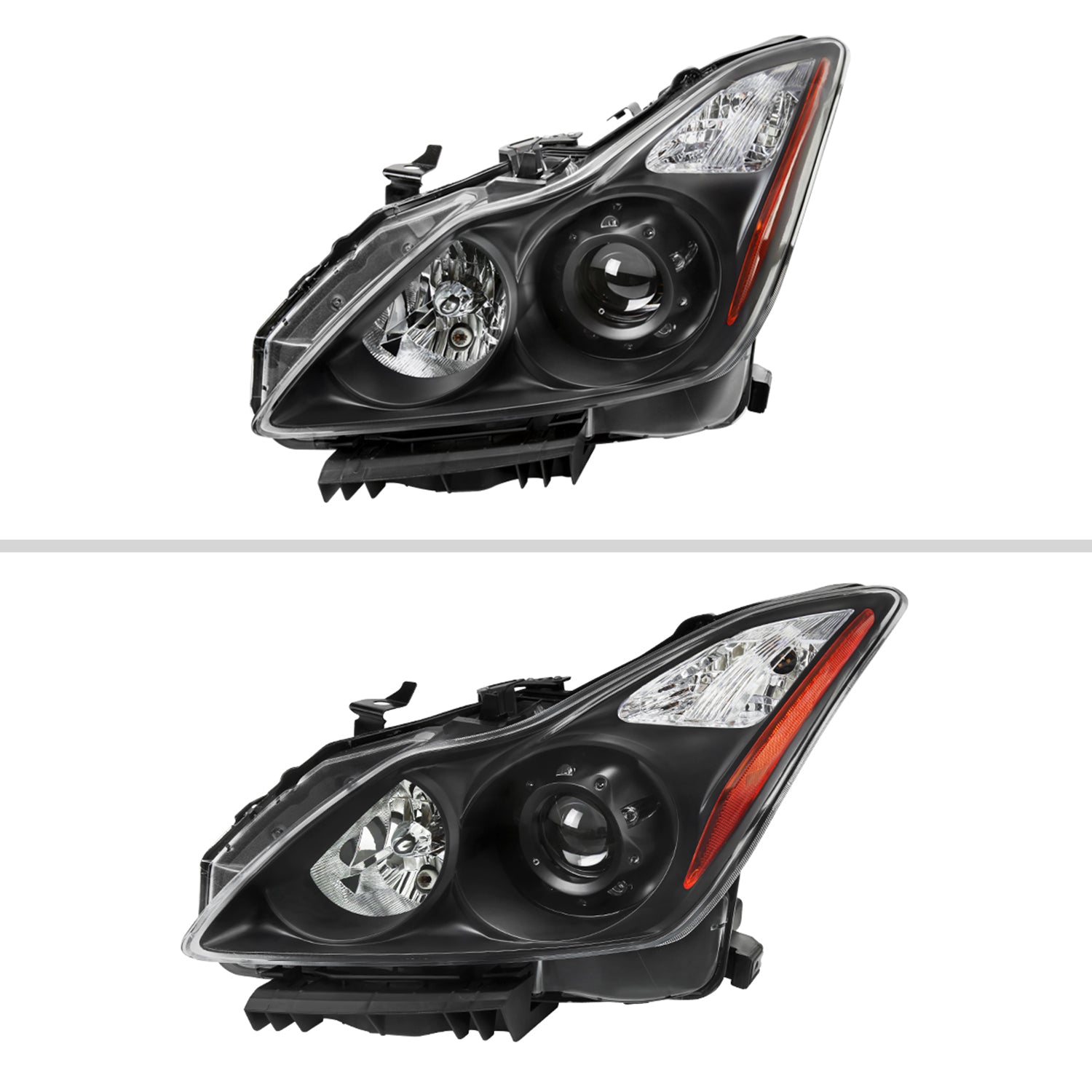 2008-2013 Infiniti G37/2014-2015 Q60 Factory Style Headlights Matte Black