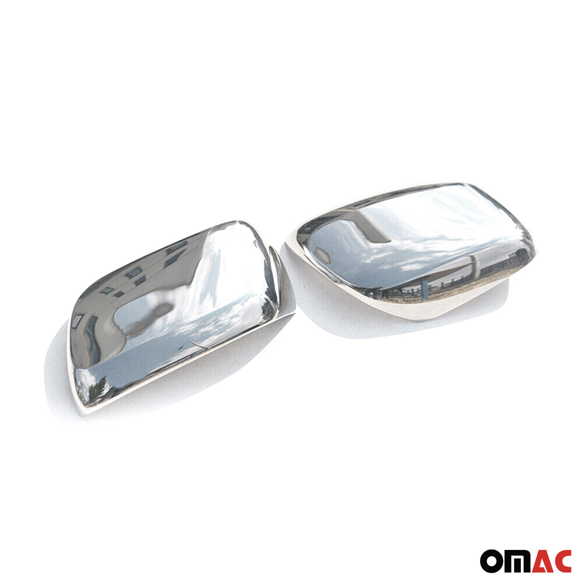 2008-2015 Lexus LX 570 Side Mirror Cover Caps Stainless Steel Silver 2 Pcs