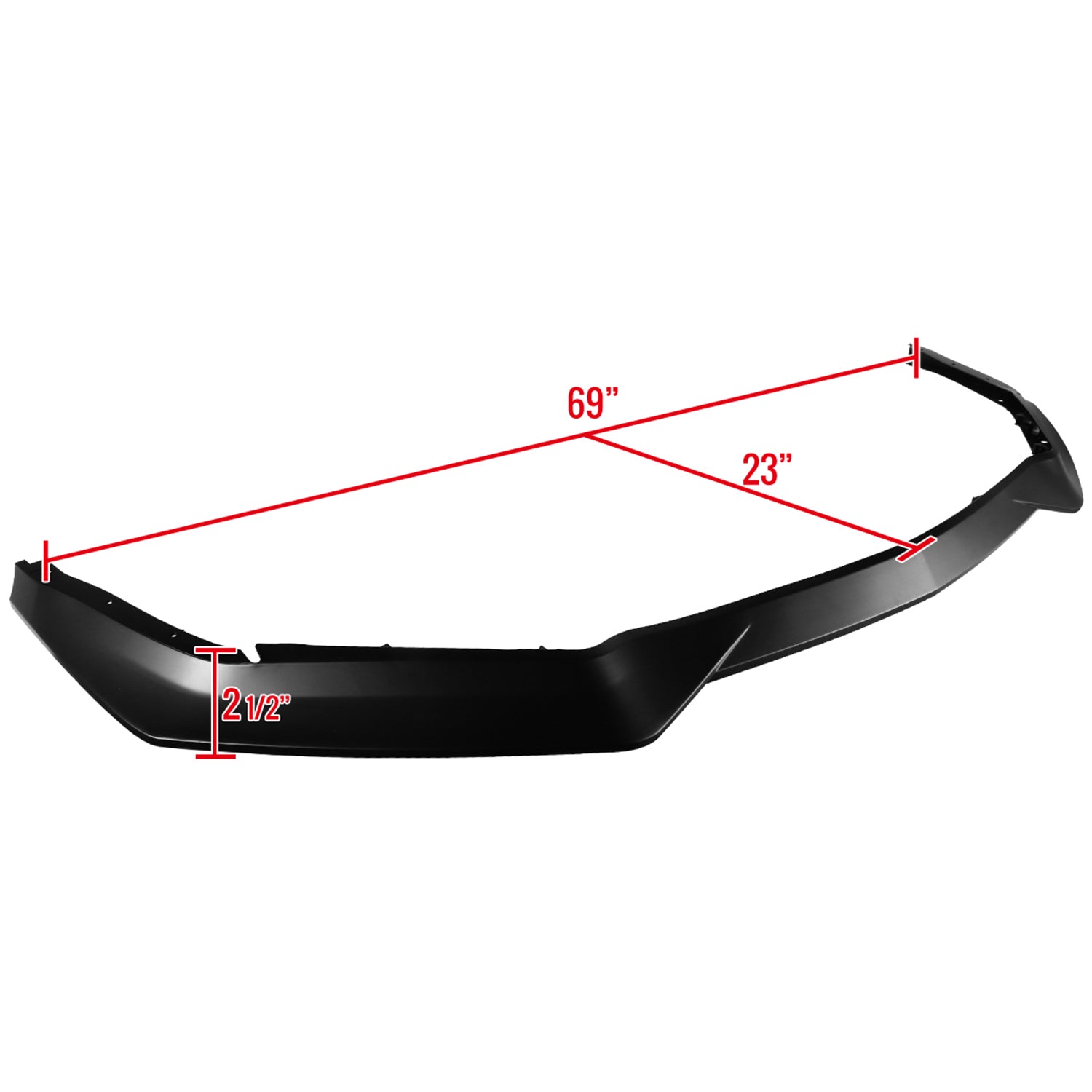 2018-2019 Ford Mustang GT Polypropylene Bumper Lip Splitter Spoiler