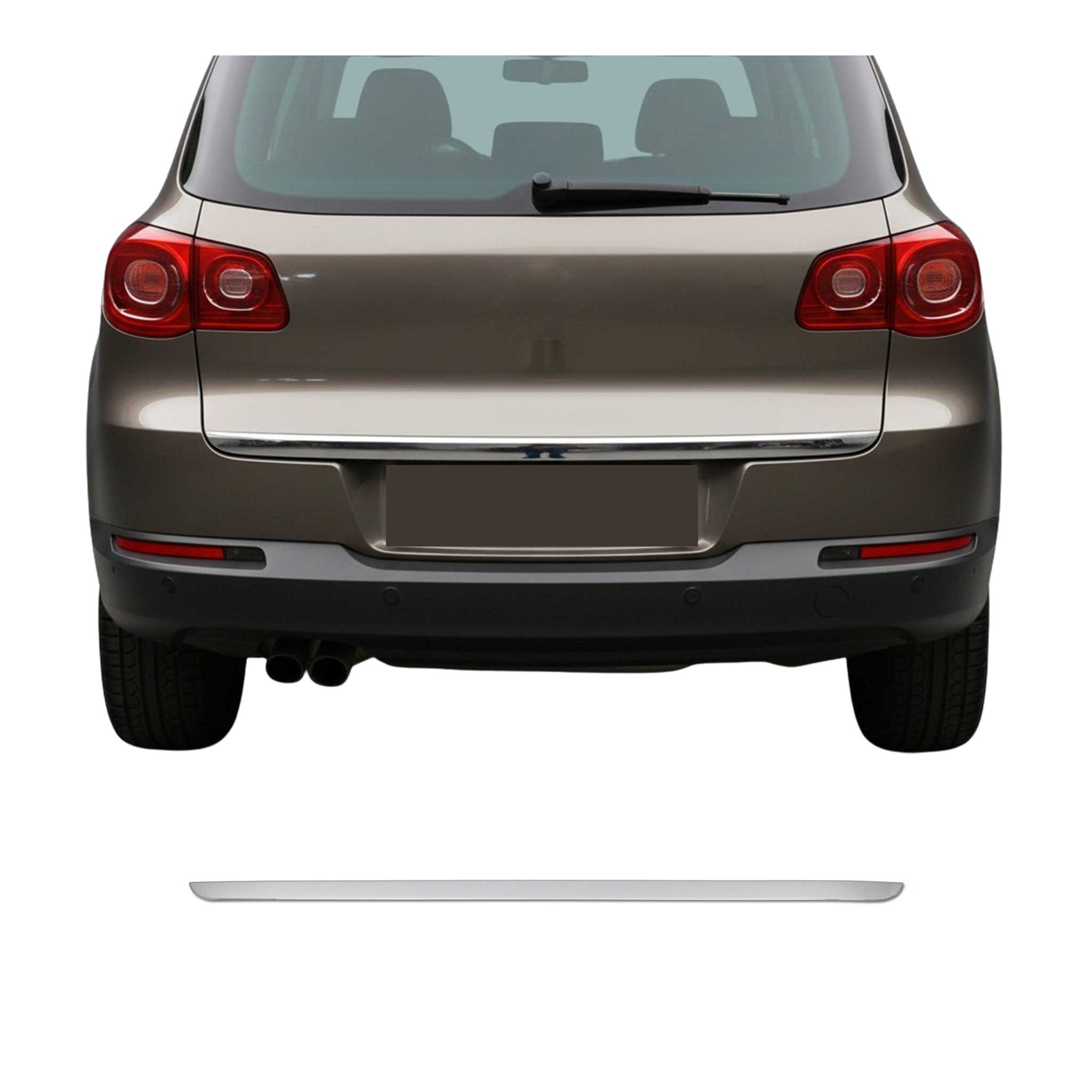 2009-2017 VW Tiguan Rear Trunk Molding Trim Stainless Steel Silver 1Pc