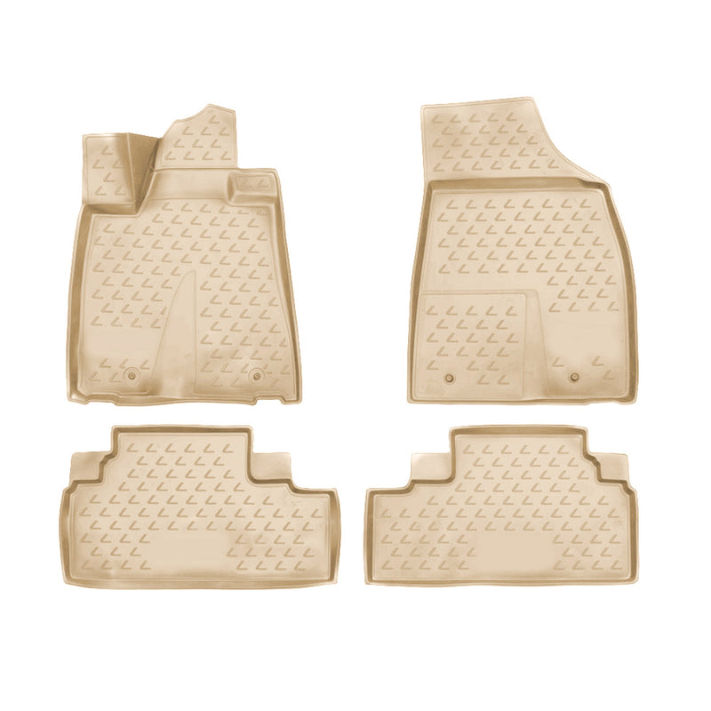 2010-2012 Lexus RX 350 Floor Mats Liners Full Set All Weather Beige