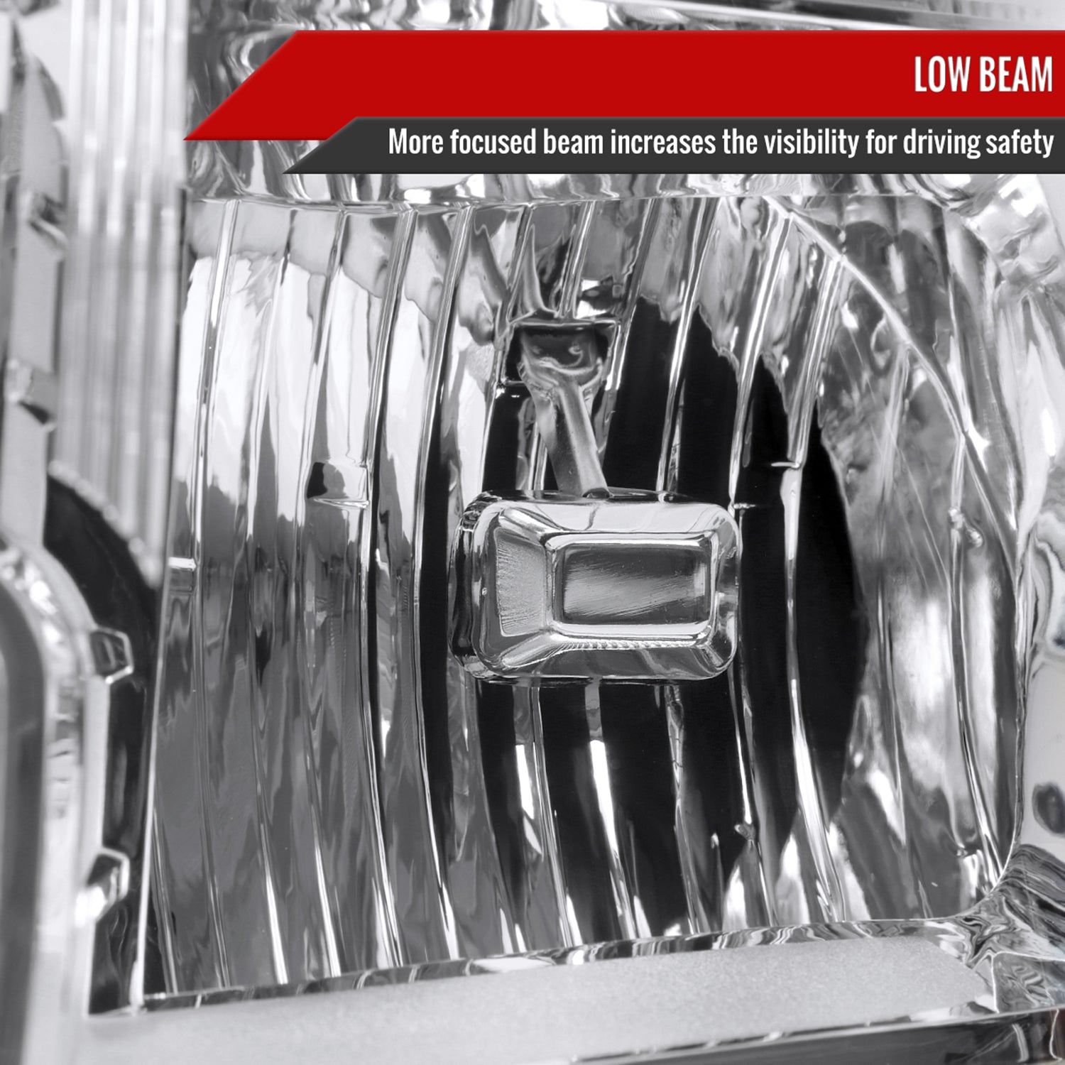 2009-2020 Dodge Journey Factory Style Headlights Chrome Housing/Clear Lens