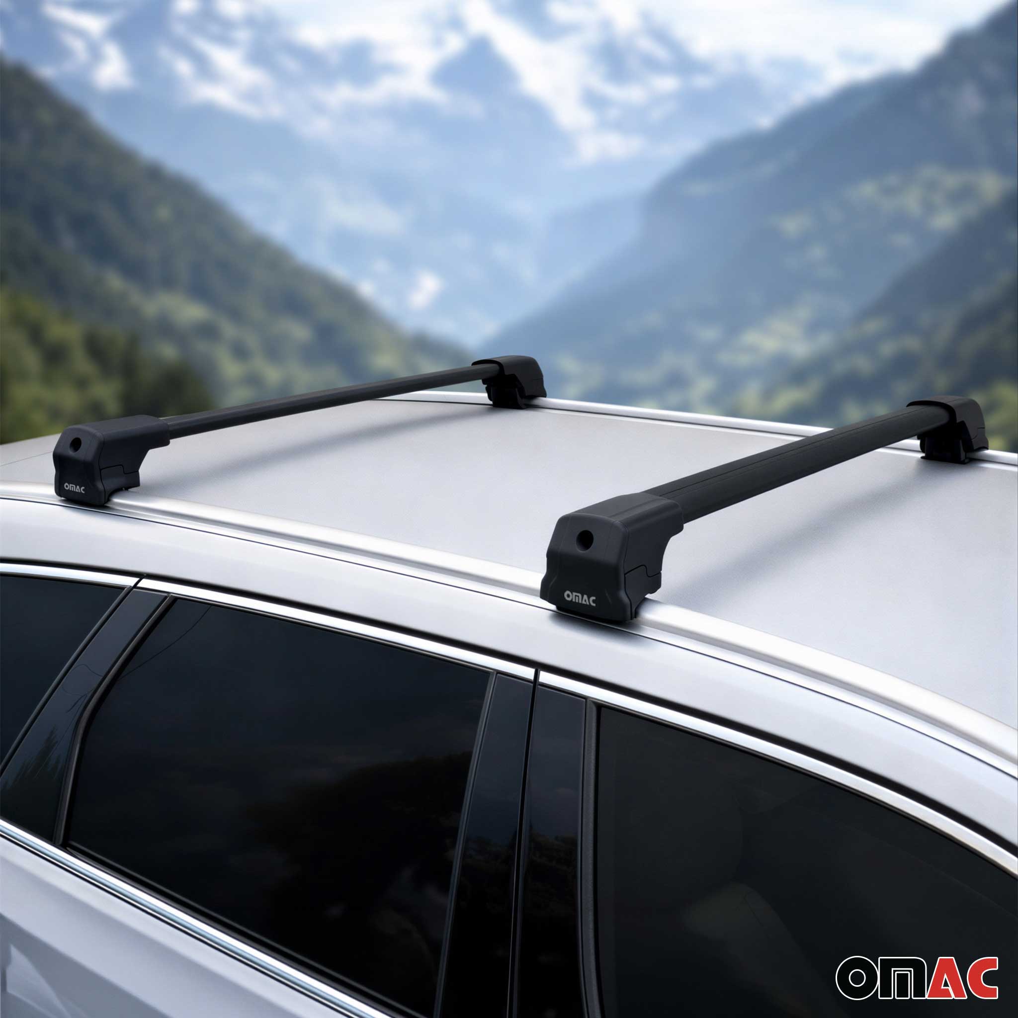2017-2022 Kia Sportage Roof Rack Cross Bars Black