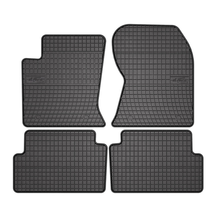 OMAC Floor Mats Liner for Ford Focus 1998-2004 Black Rubber All-Weather 4 Pcs