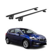 Roof Rack Cross Bars for BMW 2 Series F45 Active Tourer 2014-2021 Alu Black 2x