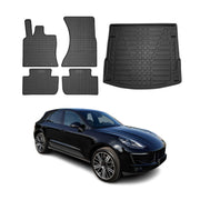 2015-2026 Porsche Macan Floor Mats & Cargo Liner Full Set All Weather Black
