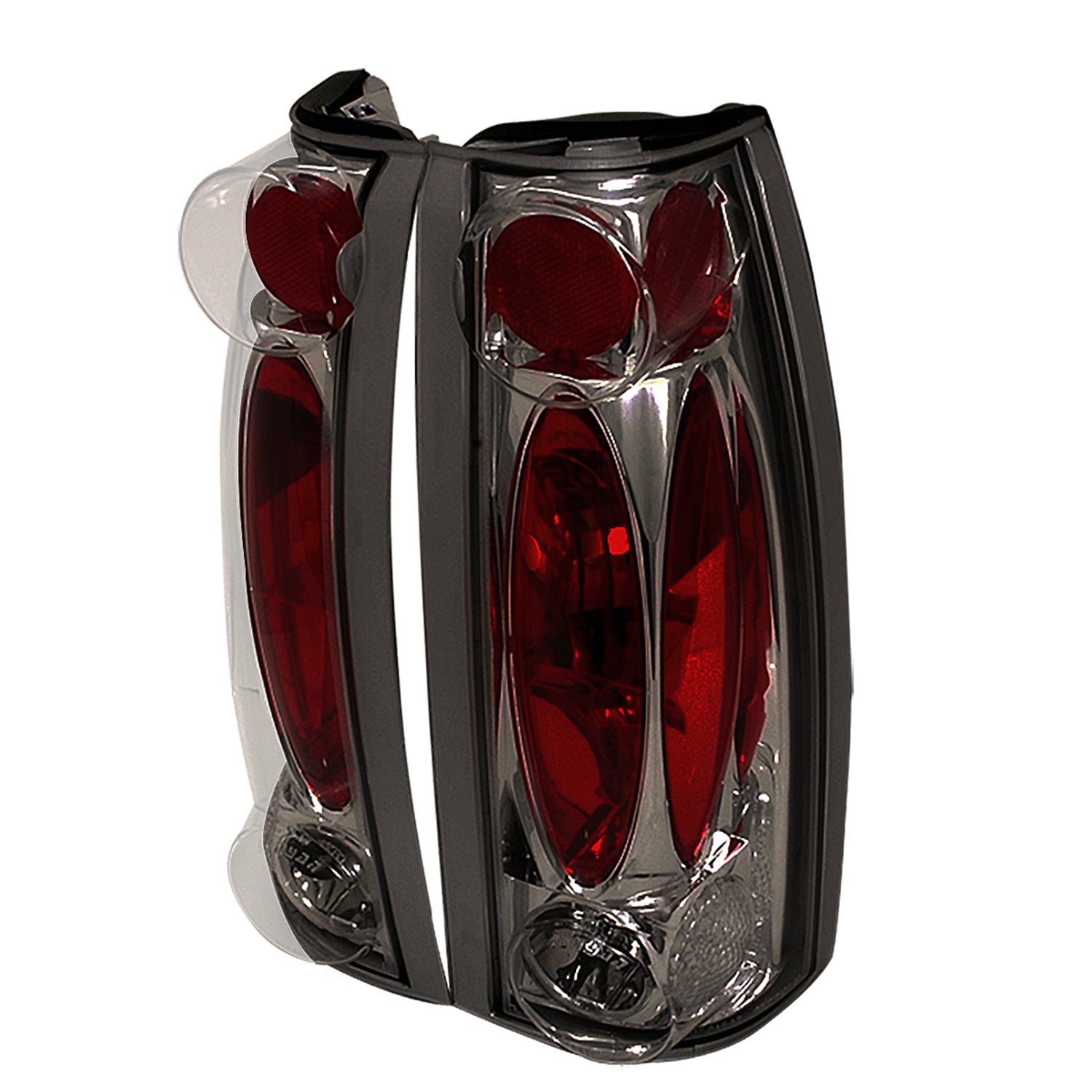 1988-2000 Chevy Silverado/Tahoe/Suburban/Sierra/Yukon Tail Lights Chrome/Smoke