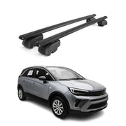 2017-2024 Opel Crossland X Roof Rack Cross Bars Black