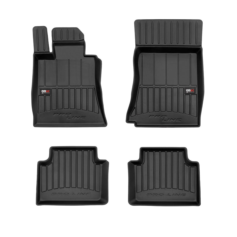 2017-2024 Alfa Romeo Giulia RWD Premium Floor Mats Liners Full Set All Weather Heavy Duty Black