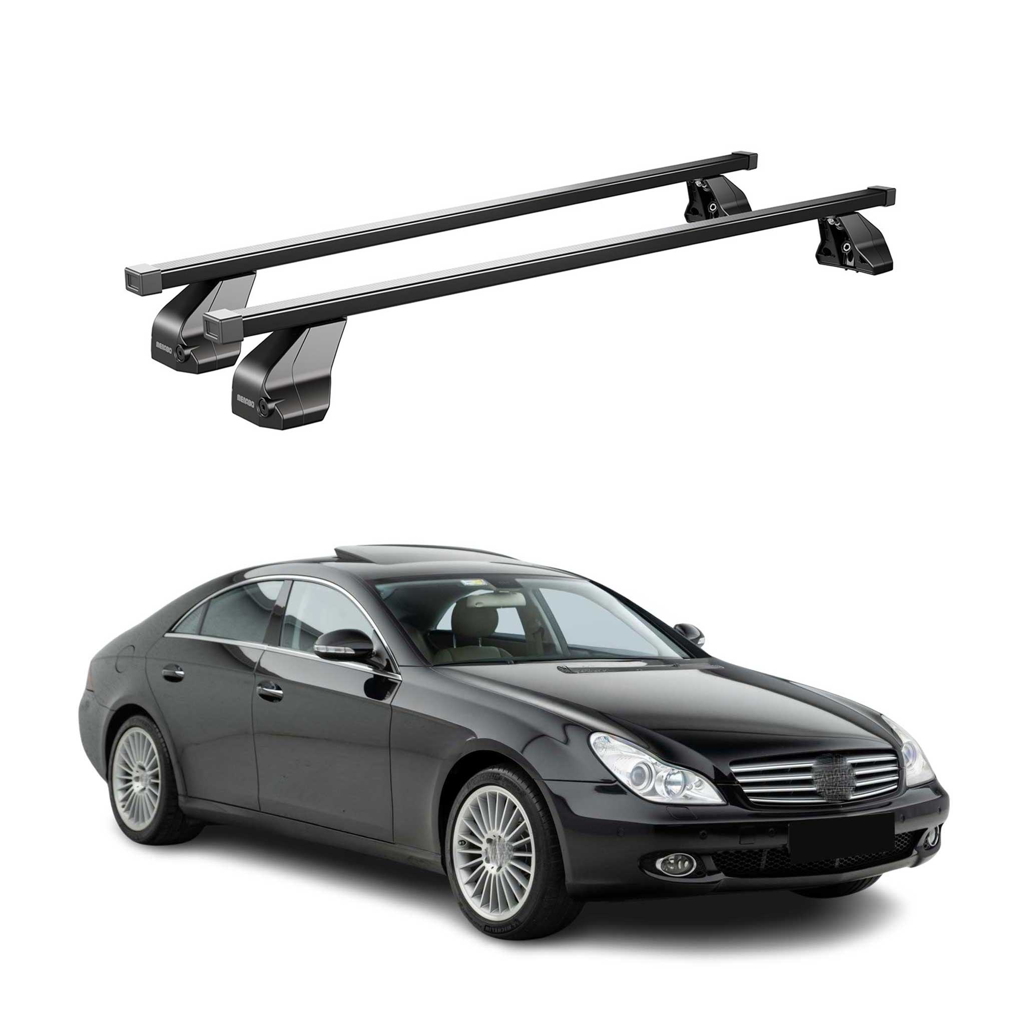 2008-2011 Mercedes CLS Class C219 Roof Rack Cross Bars Black