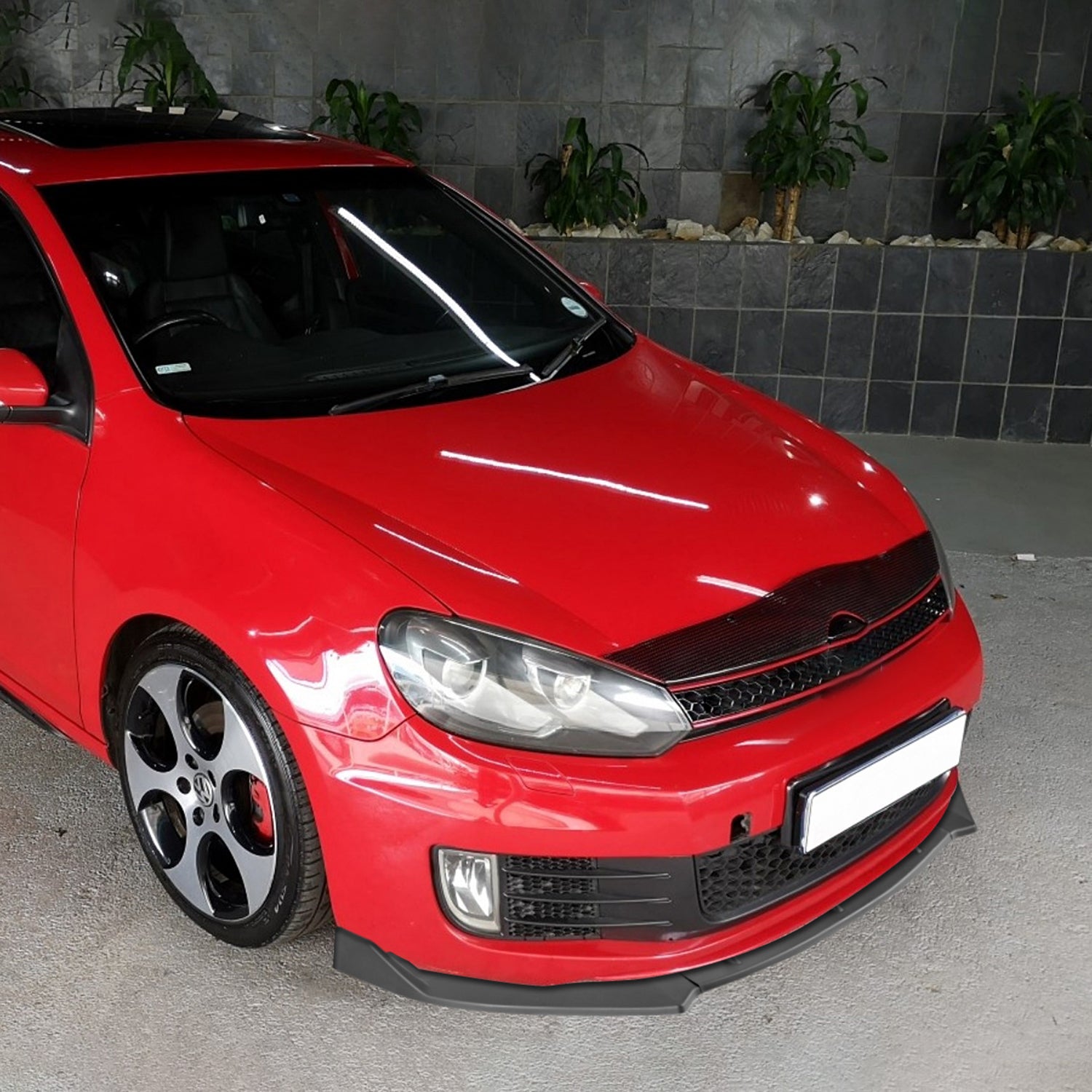 2010-2013 VW Golf/GTI Matte Black 3Pcs Front Bumper Lip Splitter Kit