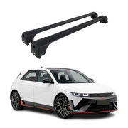 2022-2026 Hyundai Ioniq 5 Roof Rack Cross Bars Luggage Carrier Alu Black 2Pcs