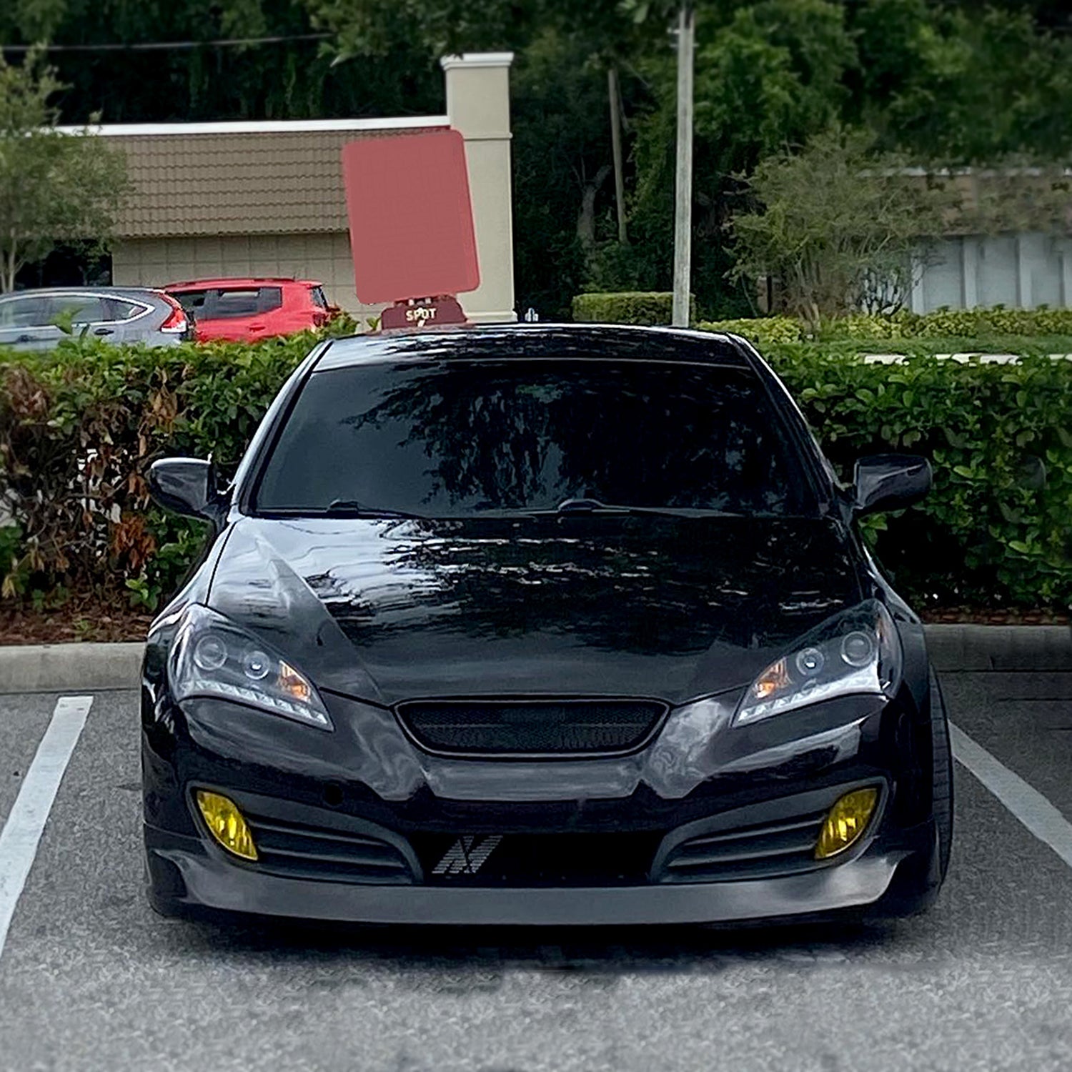 2010-2012 Hyundai Genesis Coupe Projector Headlights SMD LED Light Strip Black