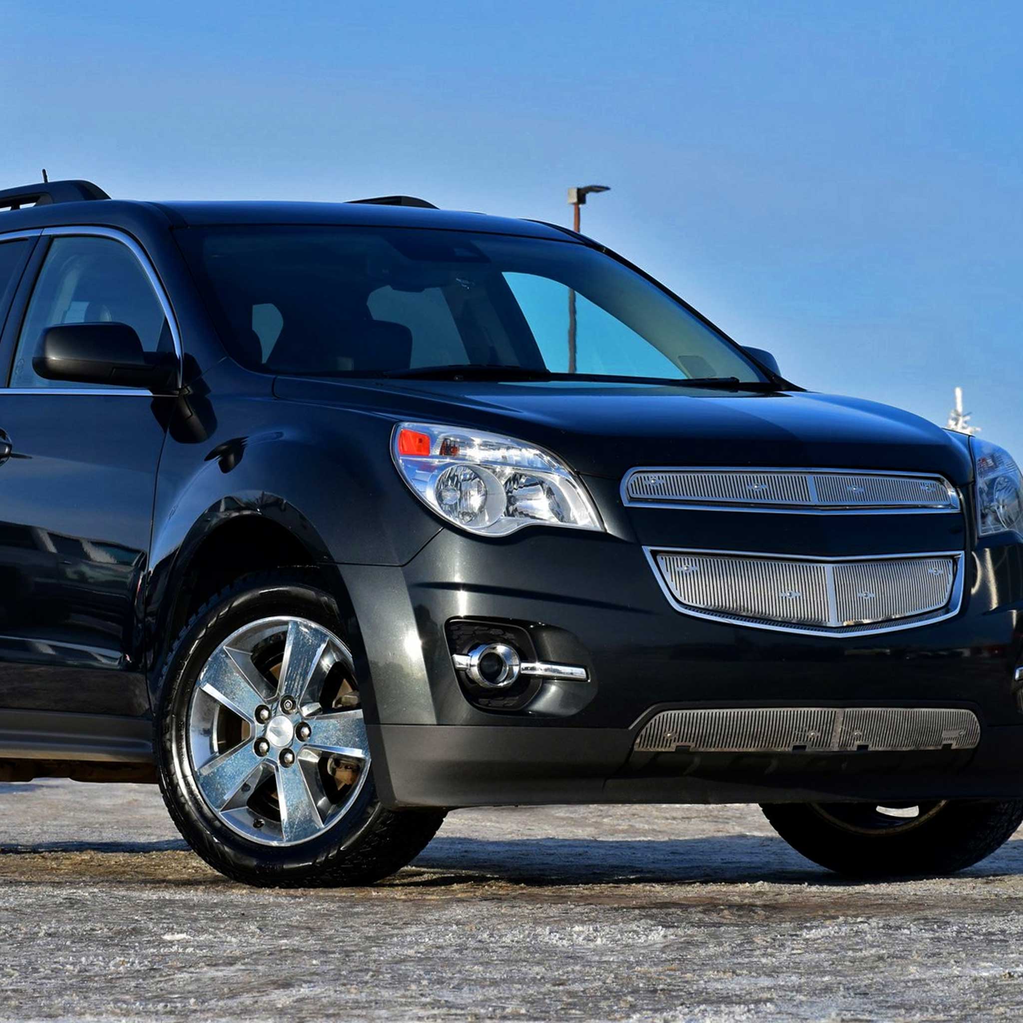 For Chevrolet Equinox 2010-2015 Passenger Side Factory Style Headlight Chrome Housing Clear Lens
