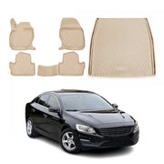2014-2018 Volvo S60 Floor Mats & Cargo Liner Full Set All Weather Beige