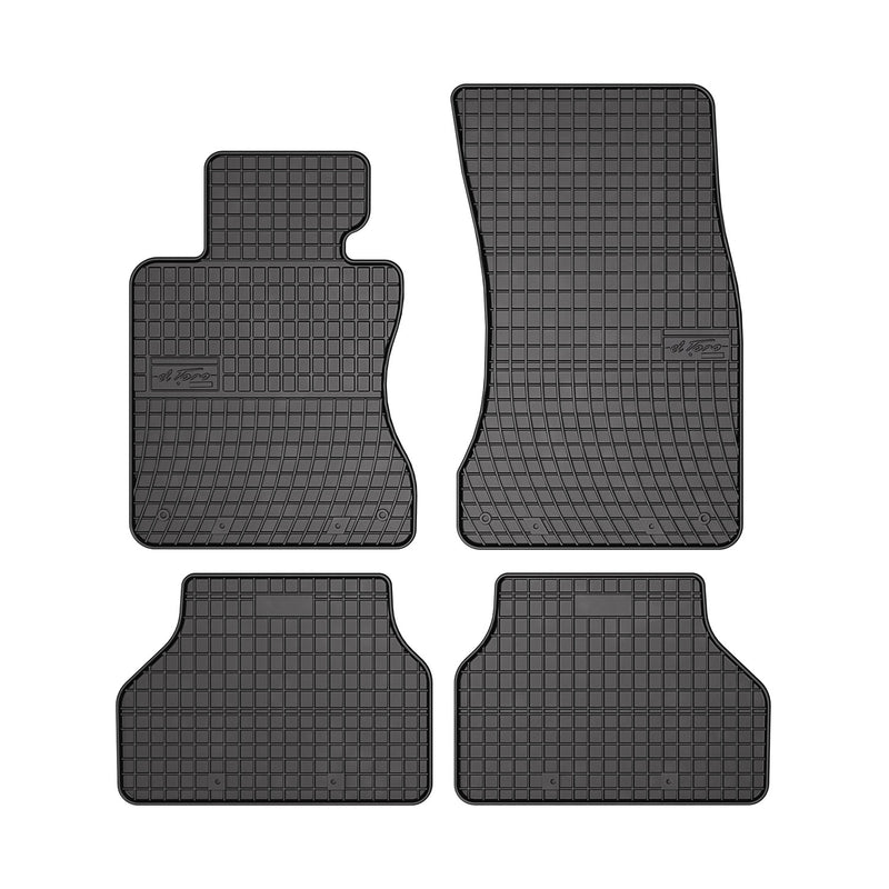 2004-2010 BMW 5 Series E60 E61 Sedan Touring Floor Mats Liners Full Set All Weather Rubber Black