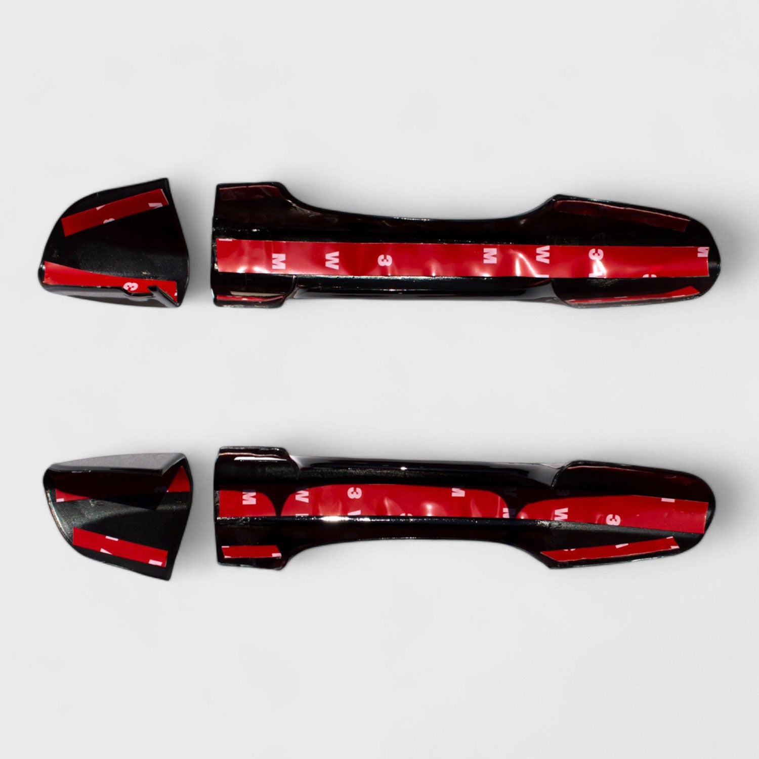 2015-2023 Ford Mustang Door Handle Cover Gloss Black 4Pcs ABS Plastic