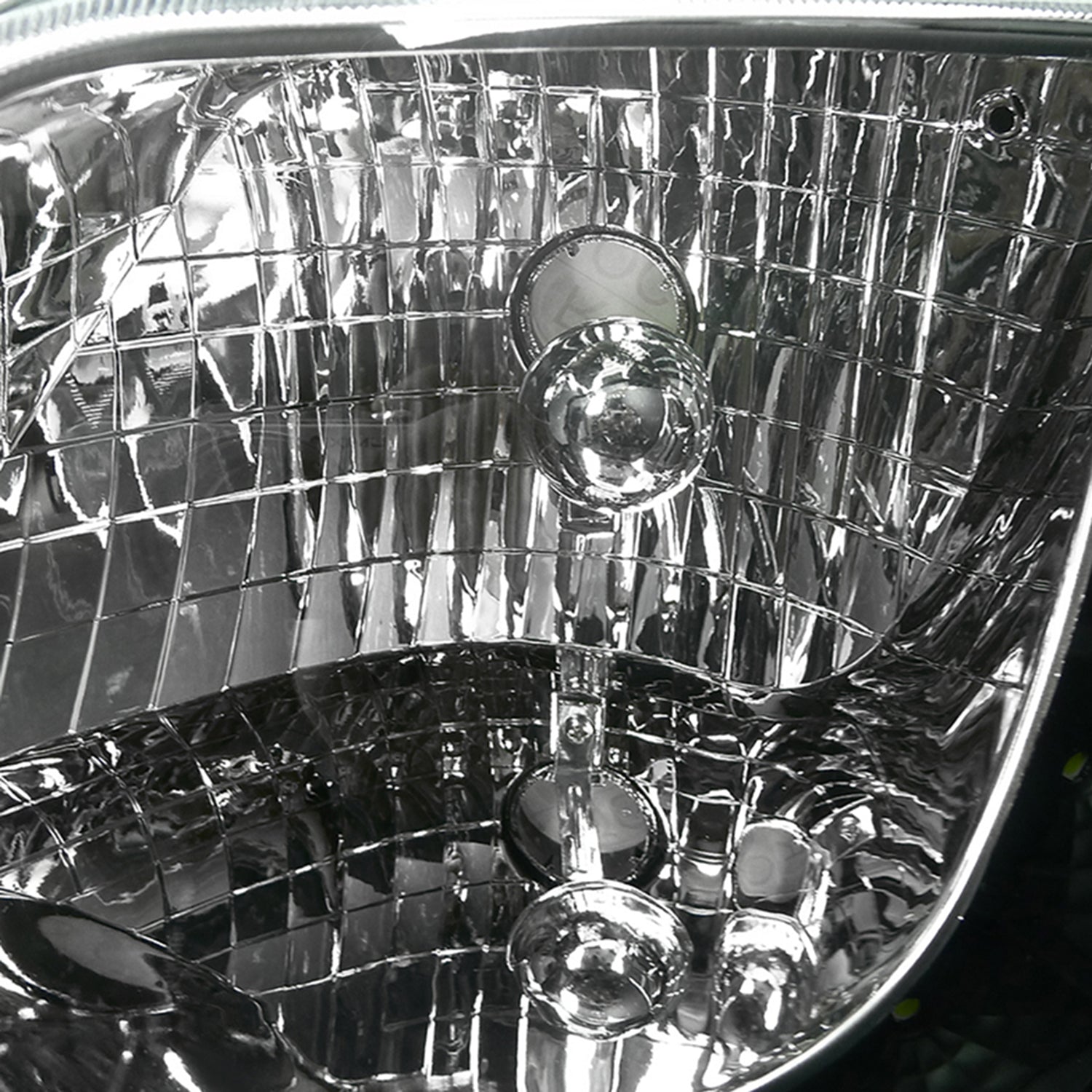 1997-2004 Ford F-150/Expedition Factory Crystal Headlights SMD LED Light Black