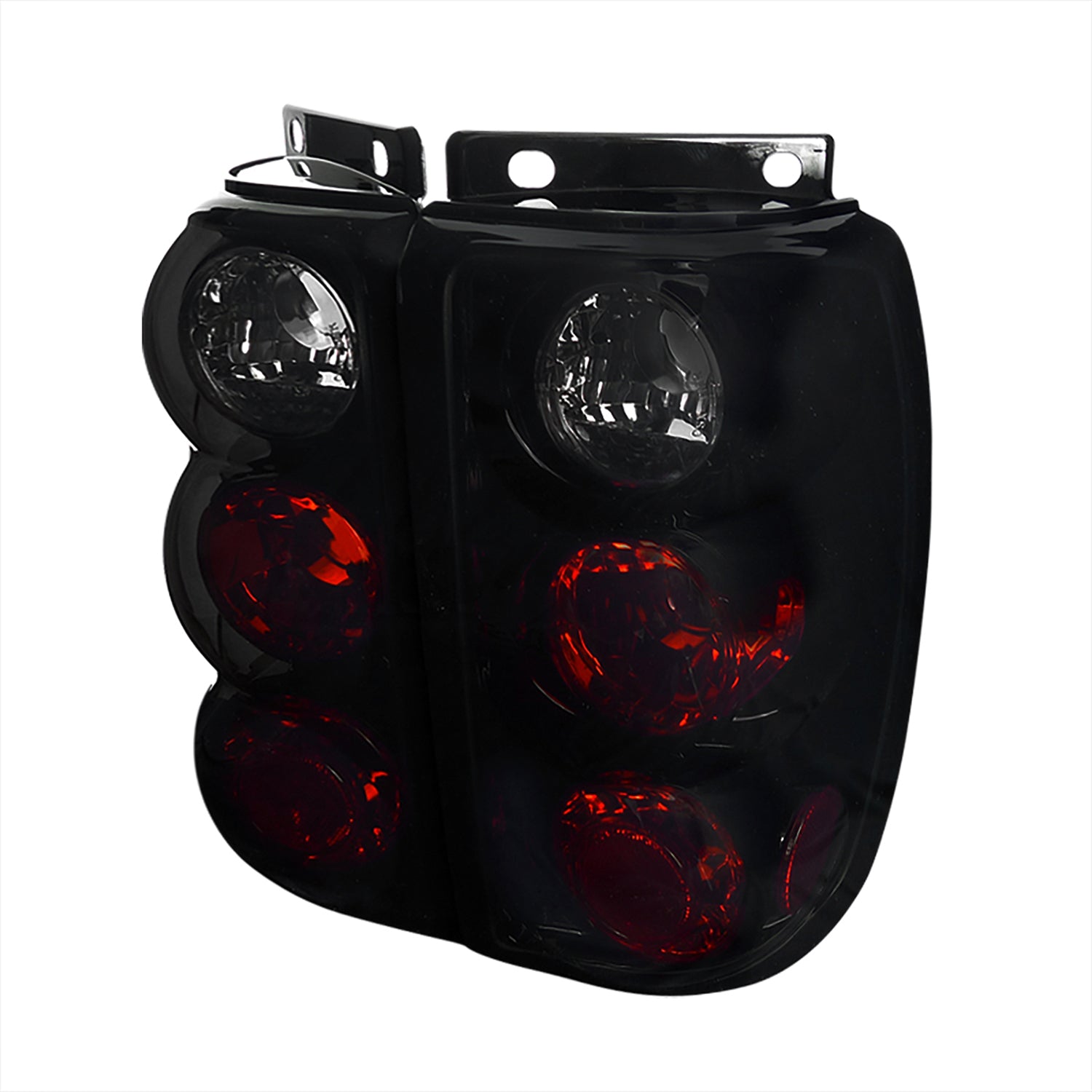 1995-1997 Ford Explorer Tail Lights Glossy Black Housing/Smoke Lens