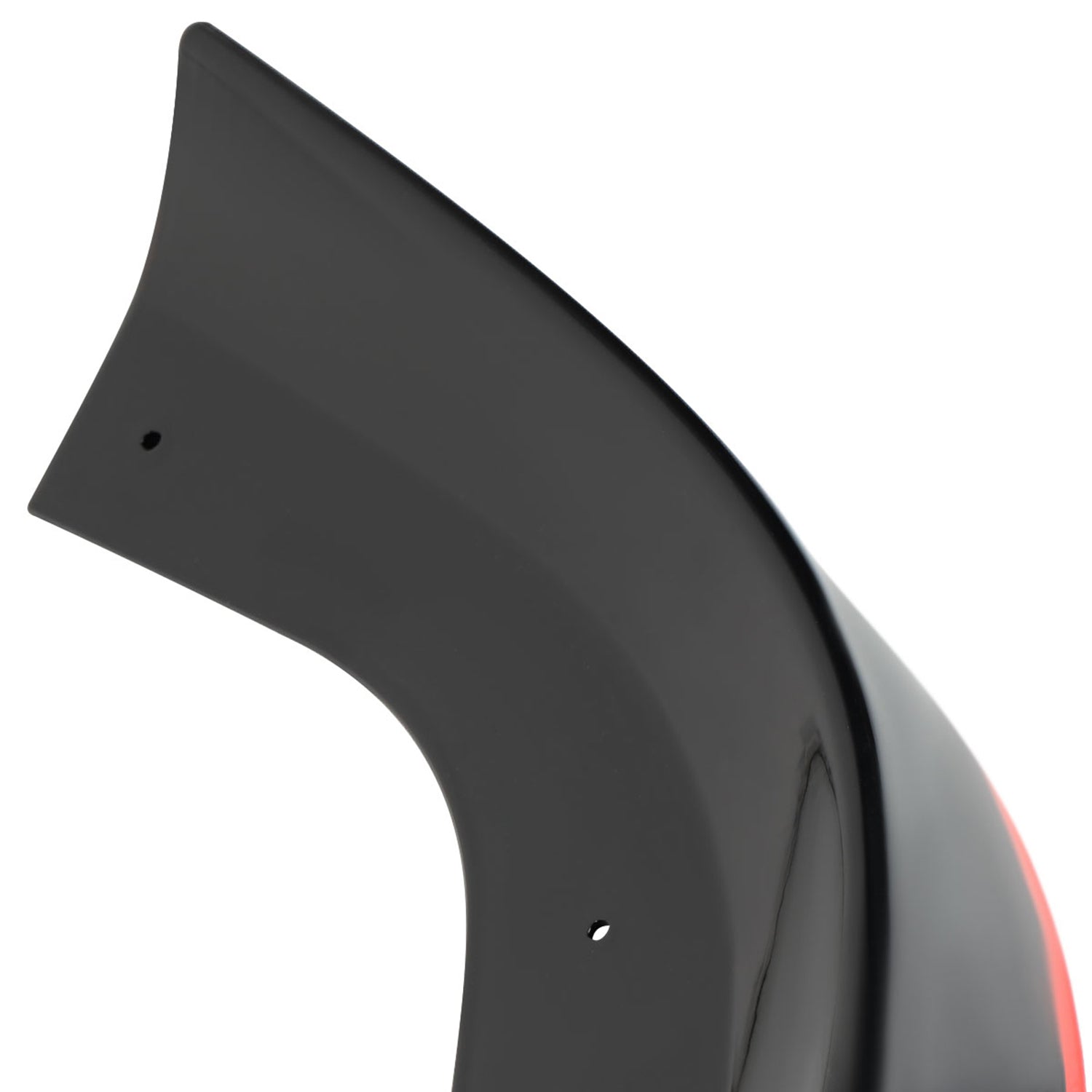 2012-2014 Mercedes W204 C Class Glossy Black/Red Front Bumper Lip Splitter Kit