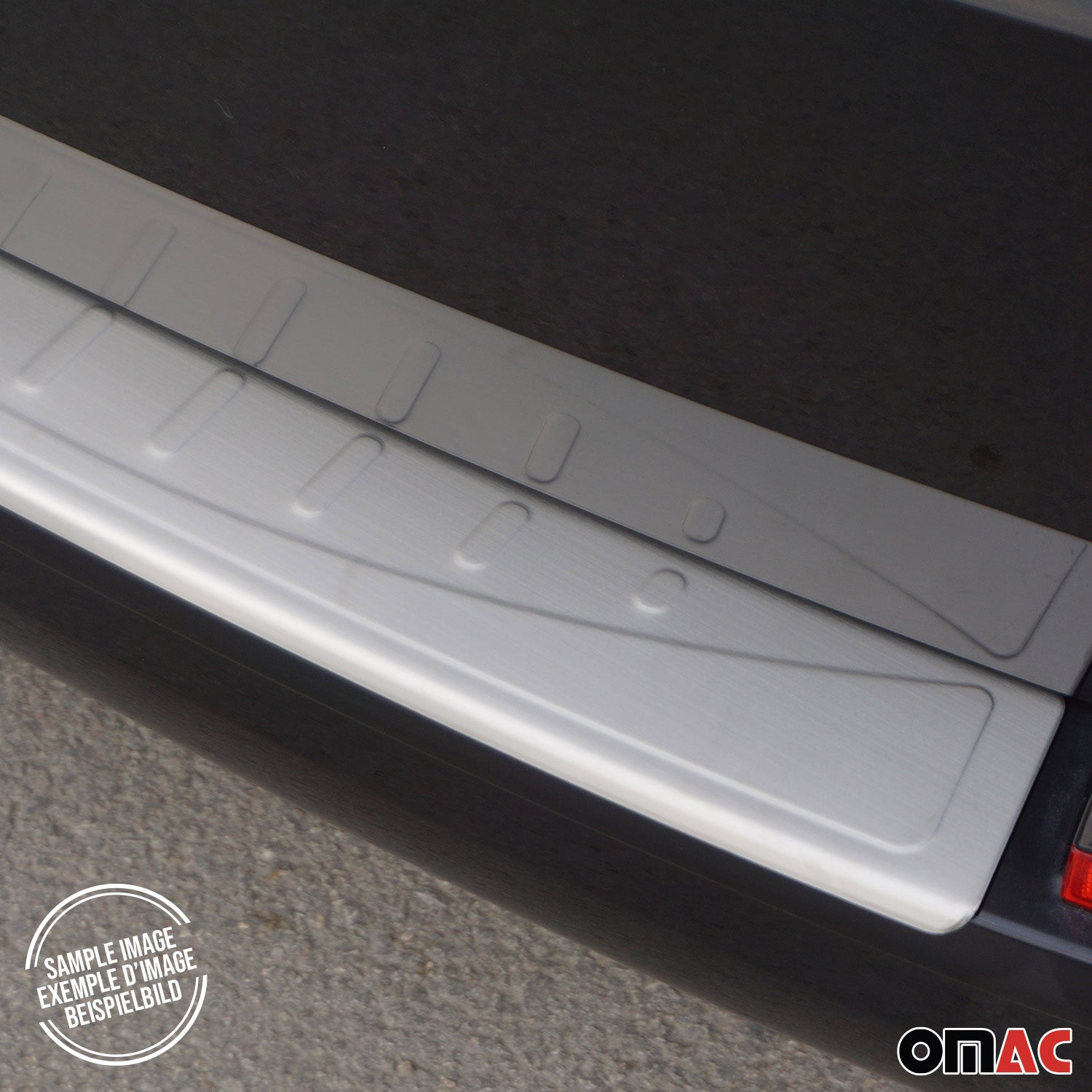 2010-2016 BMW 5 Series F10 Sedan Rear Bumper Sill Cover Guard Stainless Steel Brushed