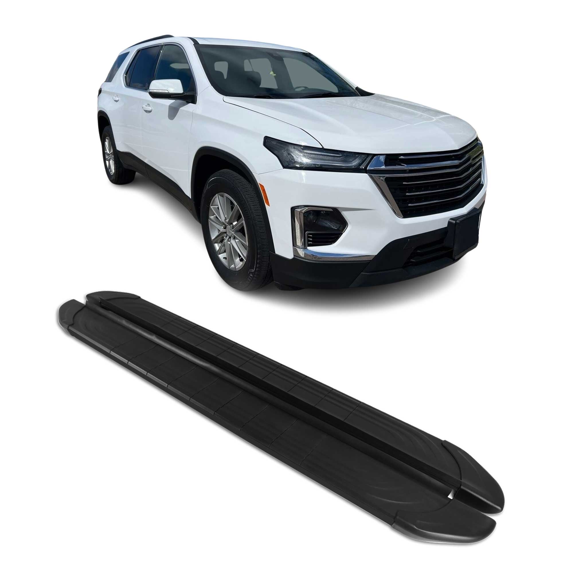 2018-2023 Chevrolet Traverse Nerf Bar Side Step Running Boards Alu 2x