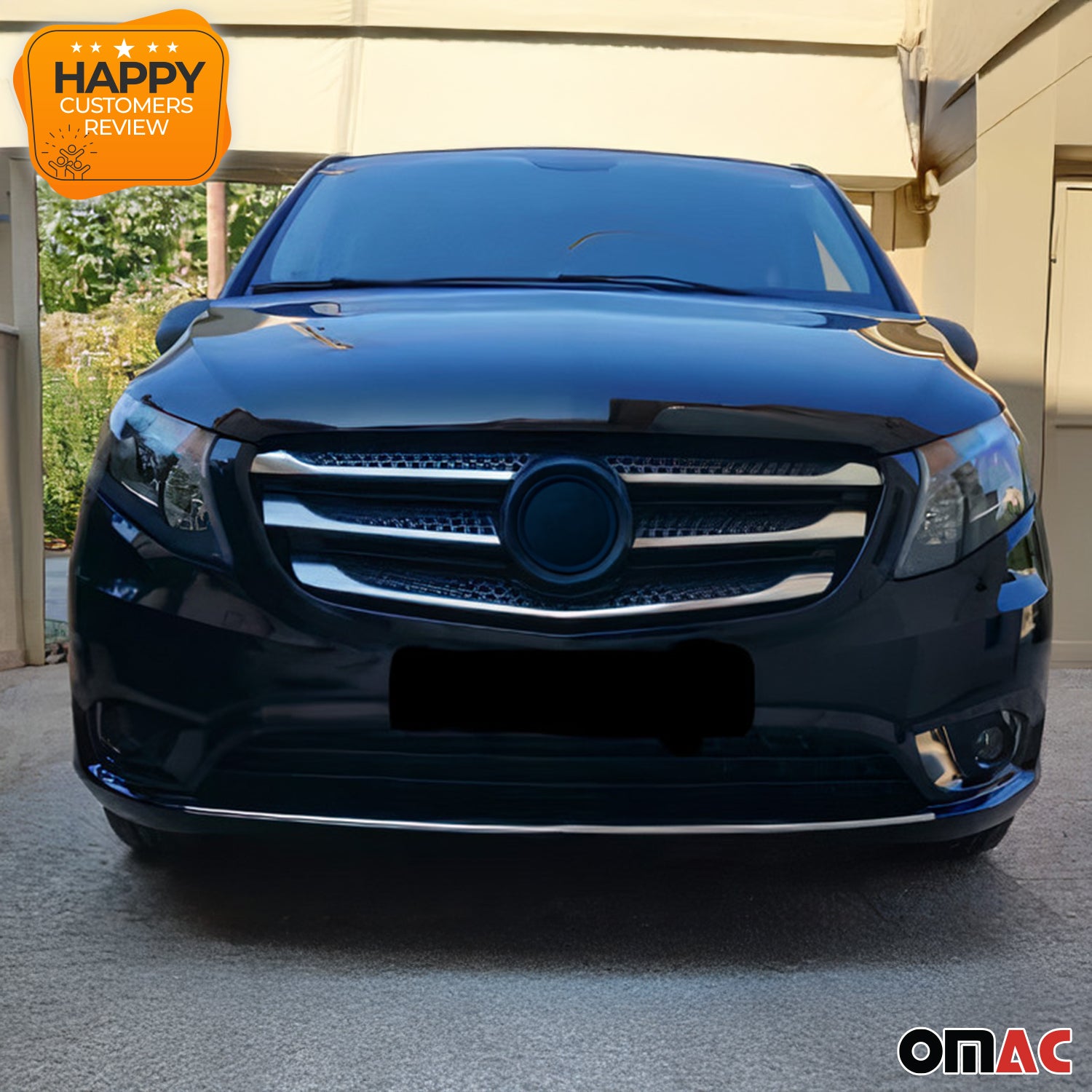 2016-2024 Mercedes Metris Front Bumper Trim Molding Stainless Steel Silver