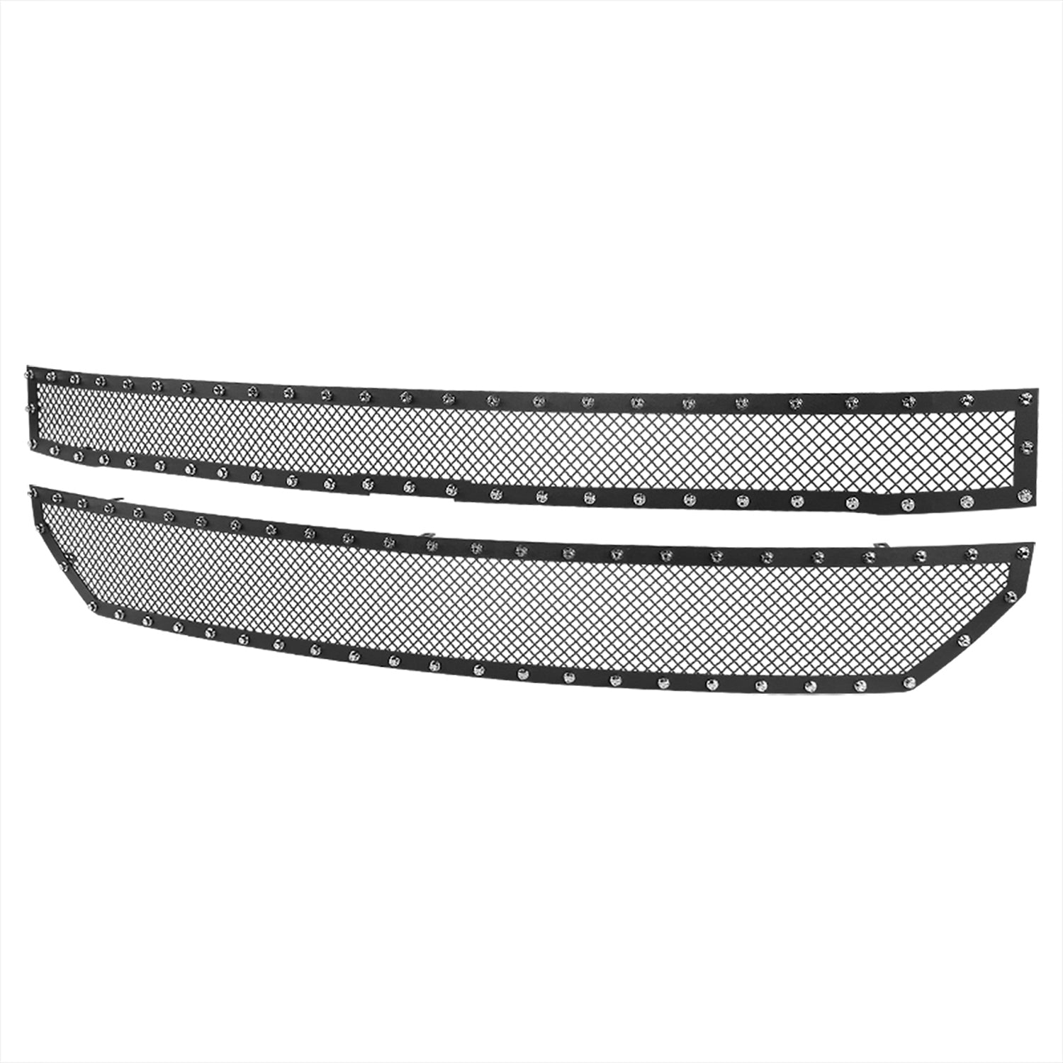 2016-2018 Chevy Silverado 1500 Rivet Style Black Steel Mesh Grille Insert