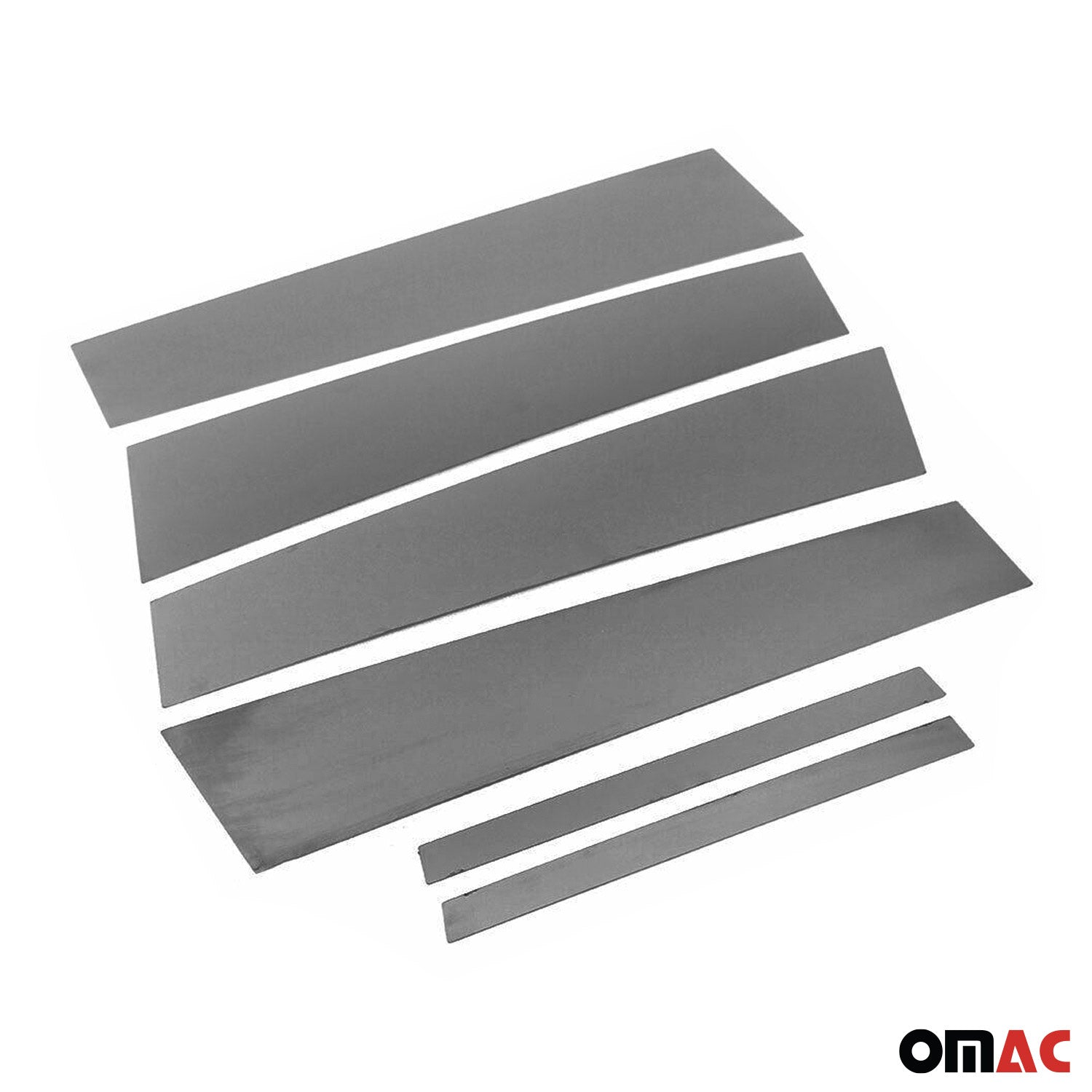 2013-2022 Buick Encore Window B Pillar Posts Door Trim Cover Stainless Steel Dark 6x