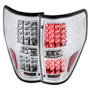 2009-2014 Ford F-150 LED Tail Lights Chrome Housing/Clear Lens