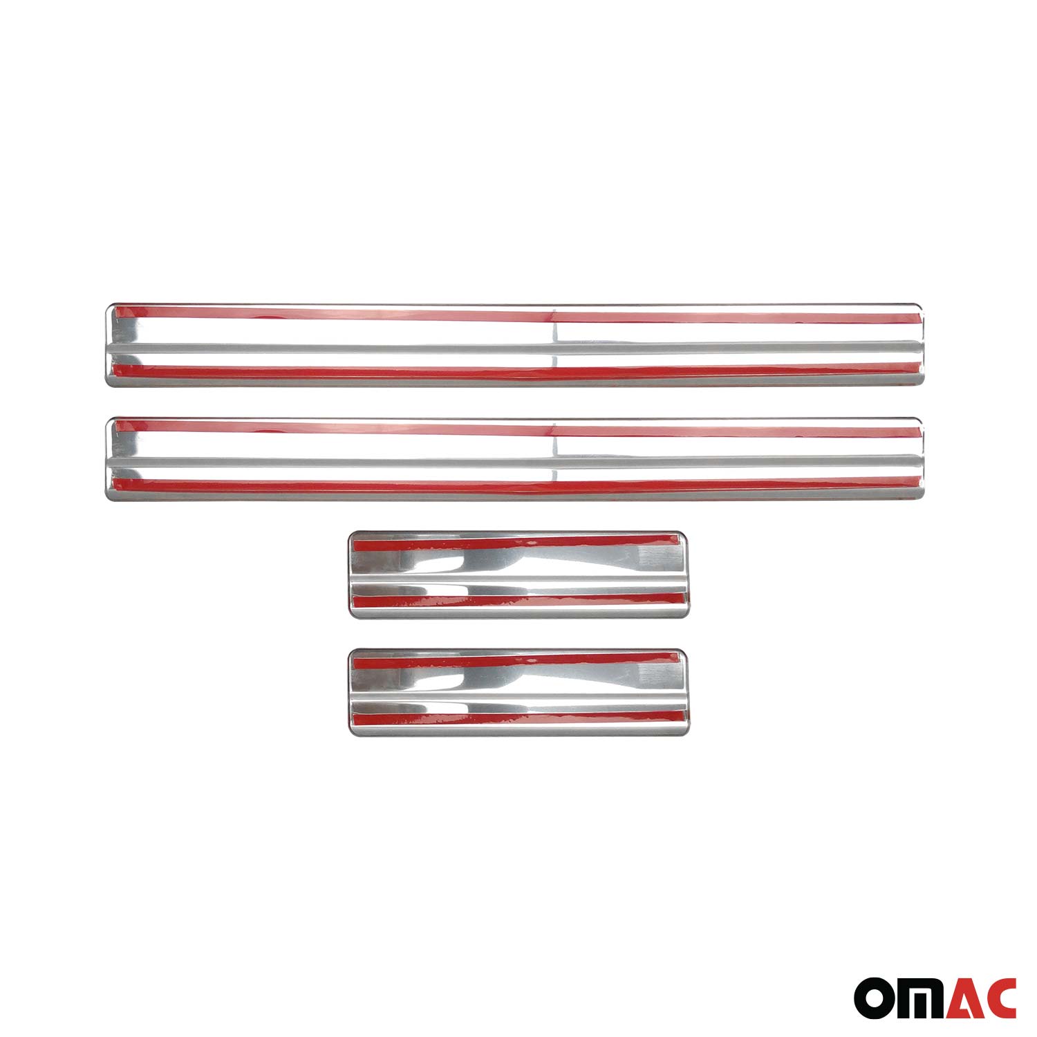 2012-2018 Ford Focus Door Sill Scuff Plate Scratch Protector Stainless Steel Silver