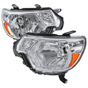 2012-2015 Toyota Tacoma Factory Style Headlights Chrome Housing/Clear Lens