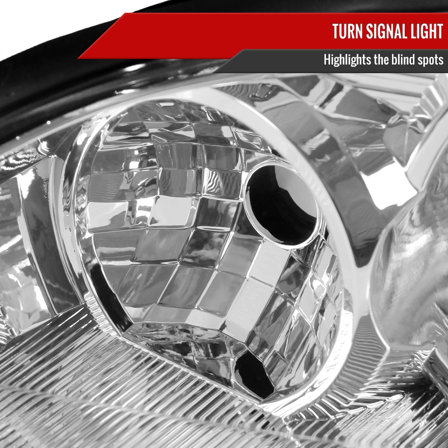 2005-2007 Ford Focus Factory Style Headlights Chrome Housing/Clear Lens