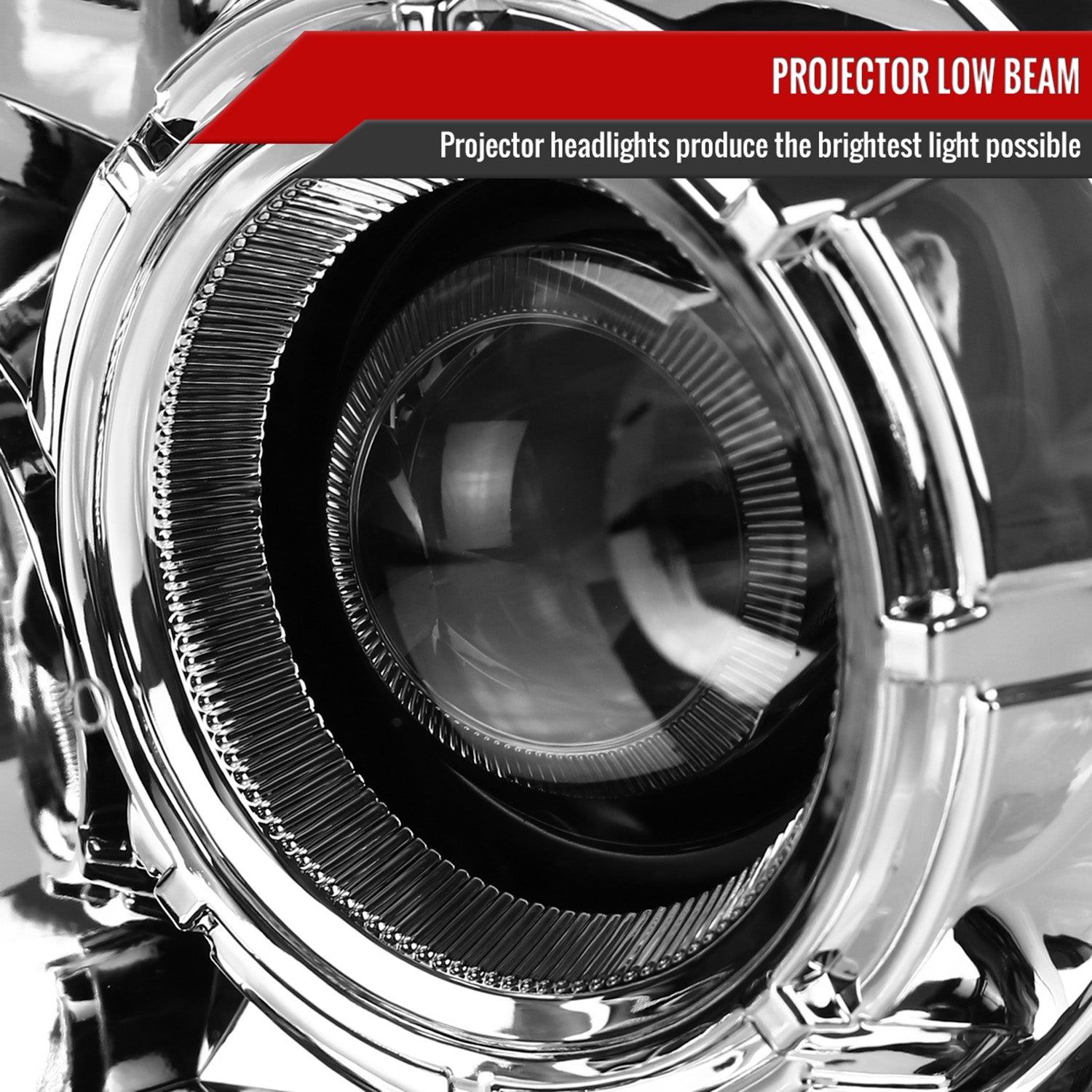 2004-2008 Ford F-150/ 06-2008 Lincoln Mark LT LED Switchback Headlights Chrome