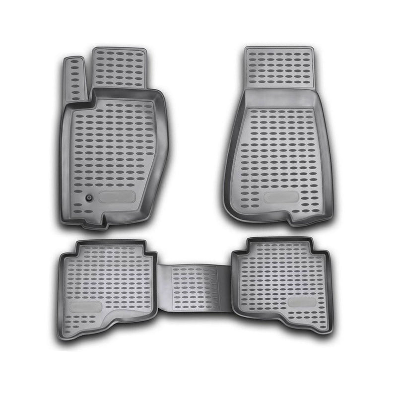 2005-2010 Jeep Grand Cherokee Floor Mats Liners Full Set All Weather Gray