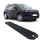 2014-2023 Jeep Cherokee Nerf Bar Side Step Running Boards Alu 2x