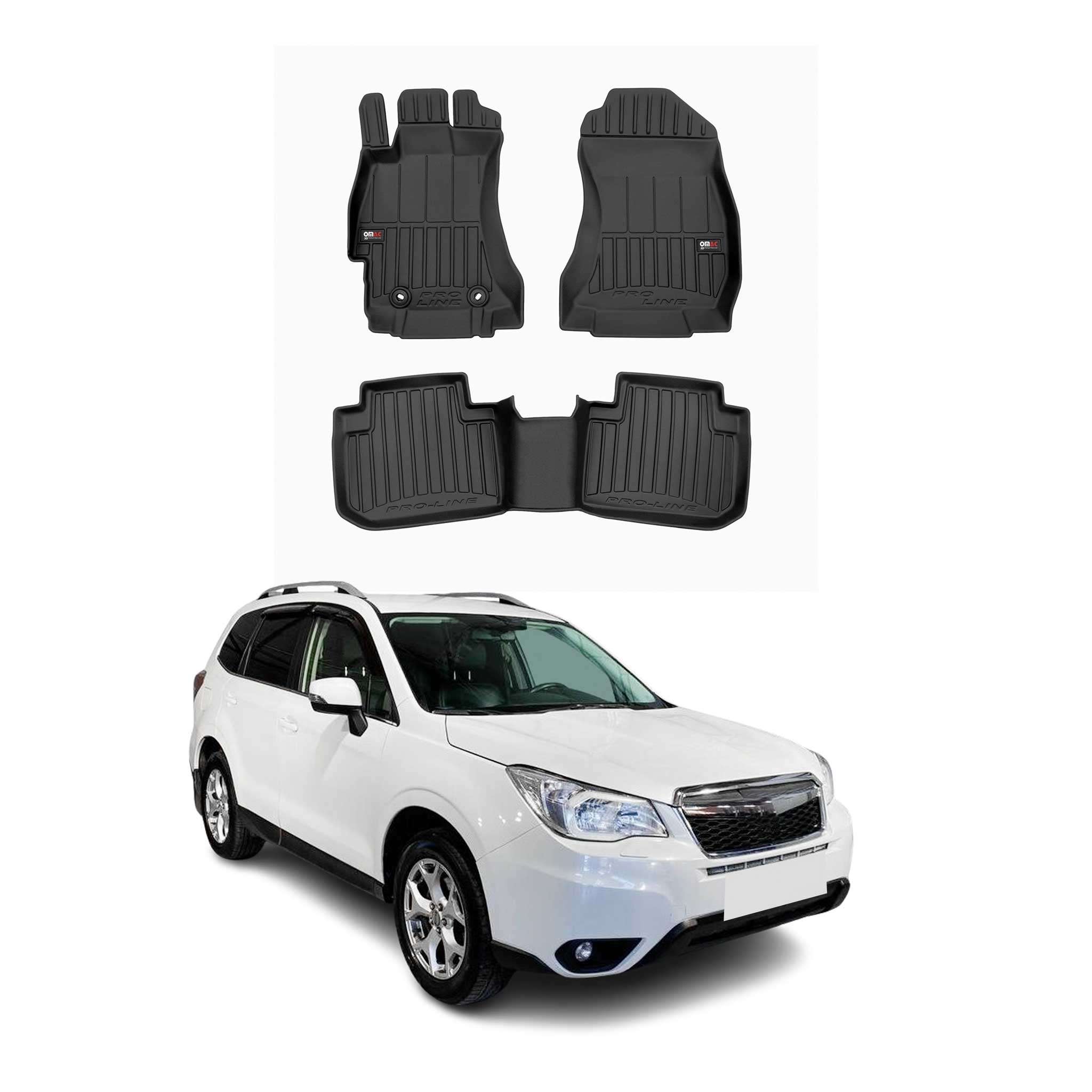 2014-2018 Subaru Forester Premium Floor Mats Liners Full Set All Weather Heavy Duty