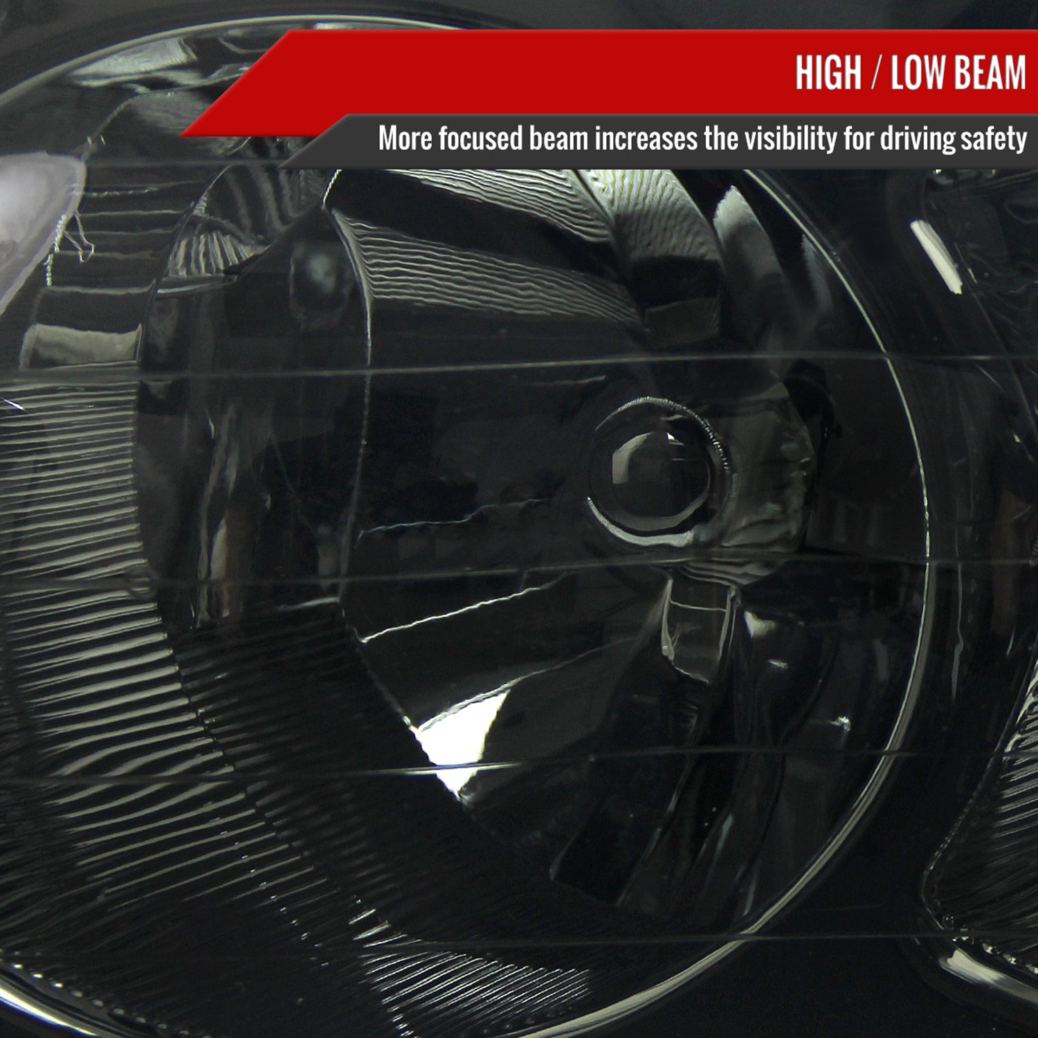 2002-2005 Dodge RAM 1500 2500 3500 Factory Headlights Chrome/Smoke