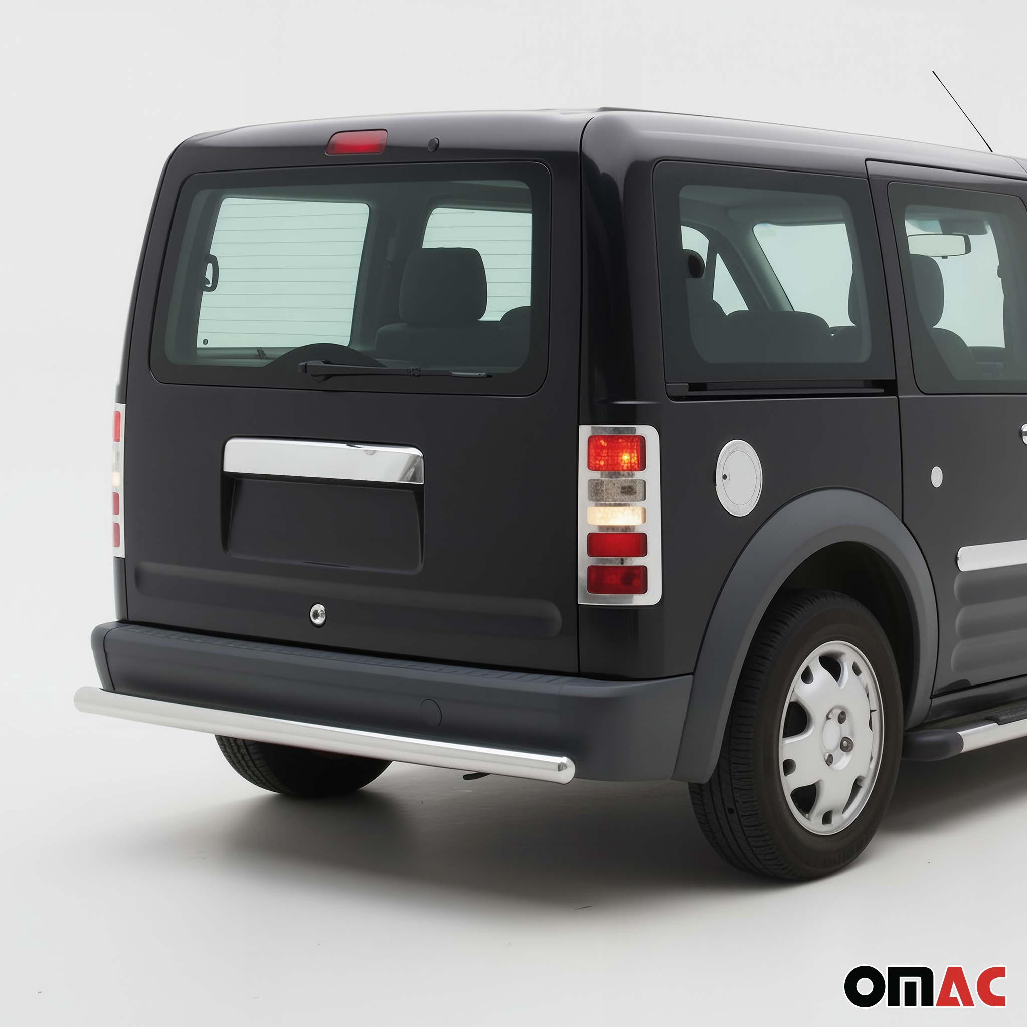 2010-2013 Ford Transit Connect Trunk Tail Light Trim Frame Stainless Steel Silver 2Pcs