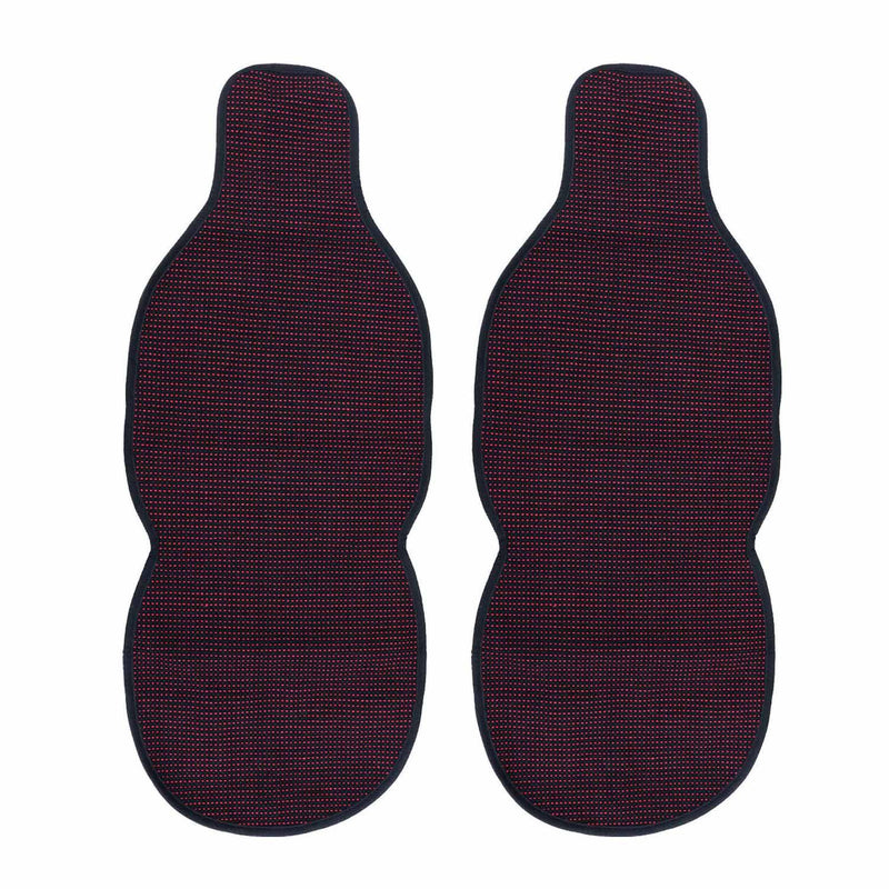 Hyundai Antiperspirant Front Seat Cover Pads Black Red 2 Pcs