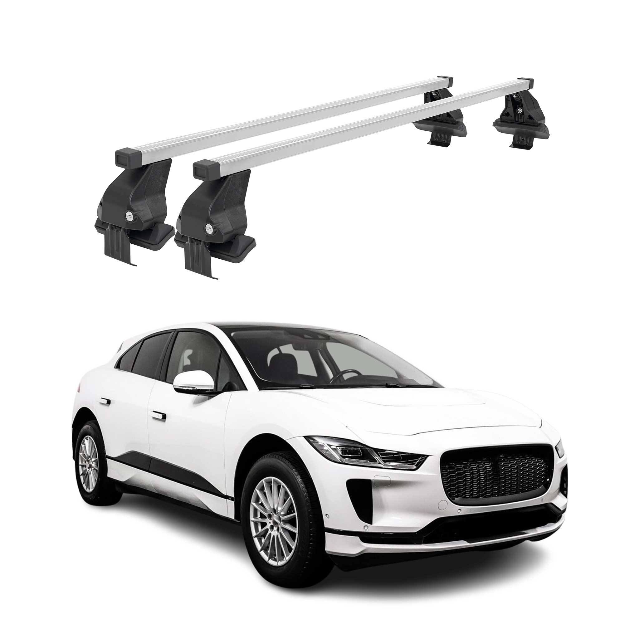 2019-2024 Jaguar I-Pace Roof Rack Cross Bars Silver