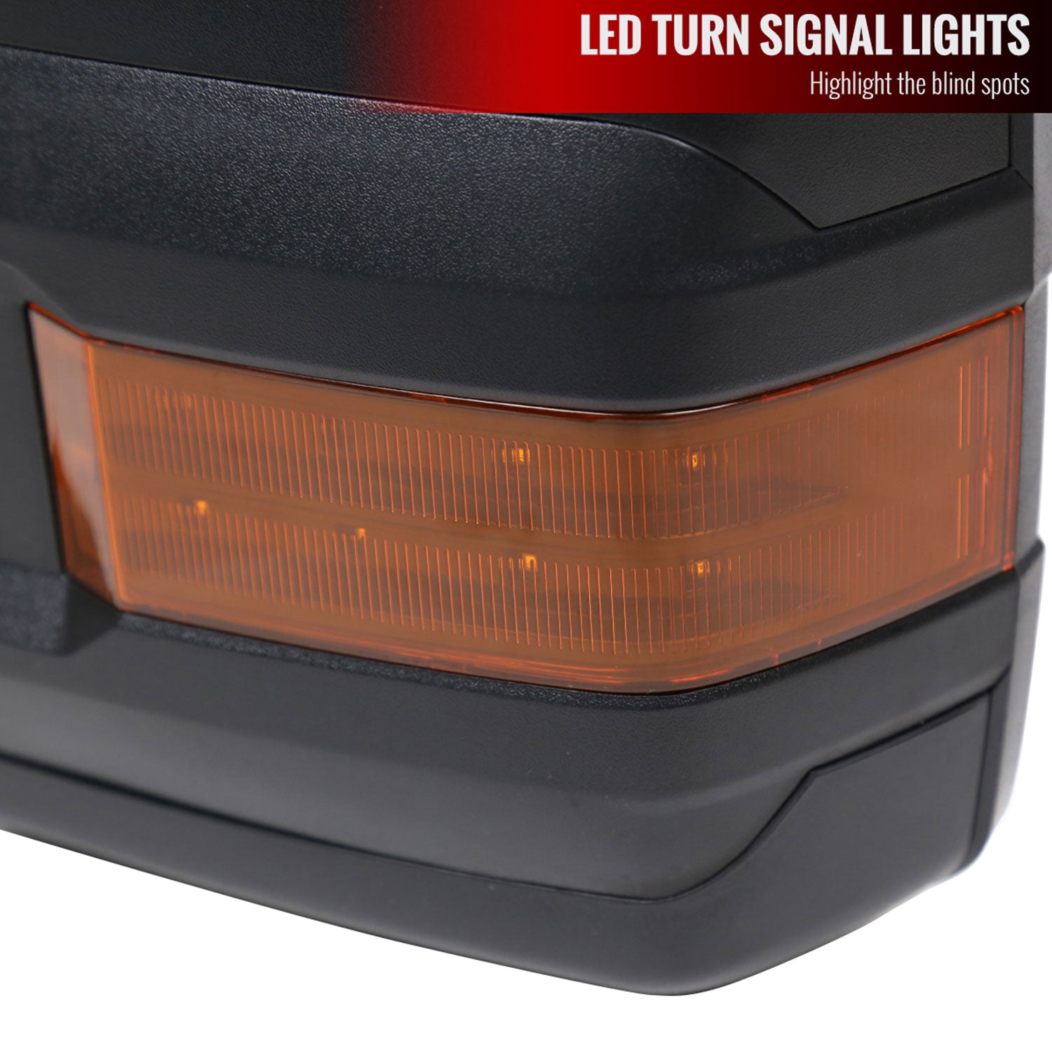 2007-2017 Toyota Tundra/ Sequoia Heated BSM Manual Extendable Towing Mirrors