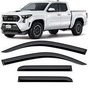 Clim Art Wind Deflectors for Toyota Tacoma Double Cab 2024-2026 Dark Smoke 4Pcs